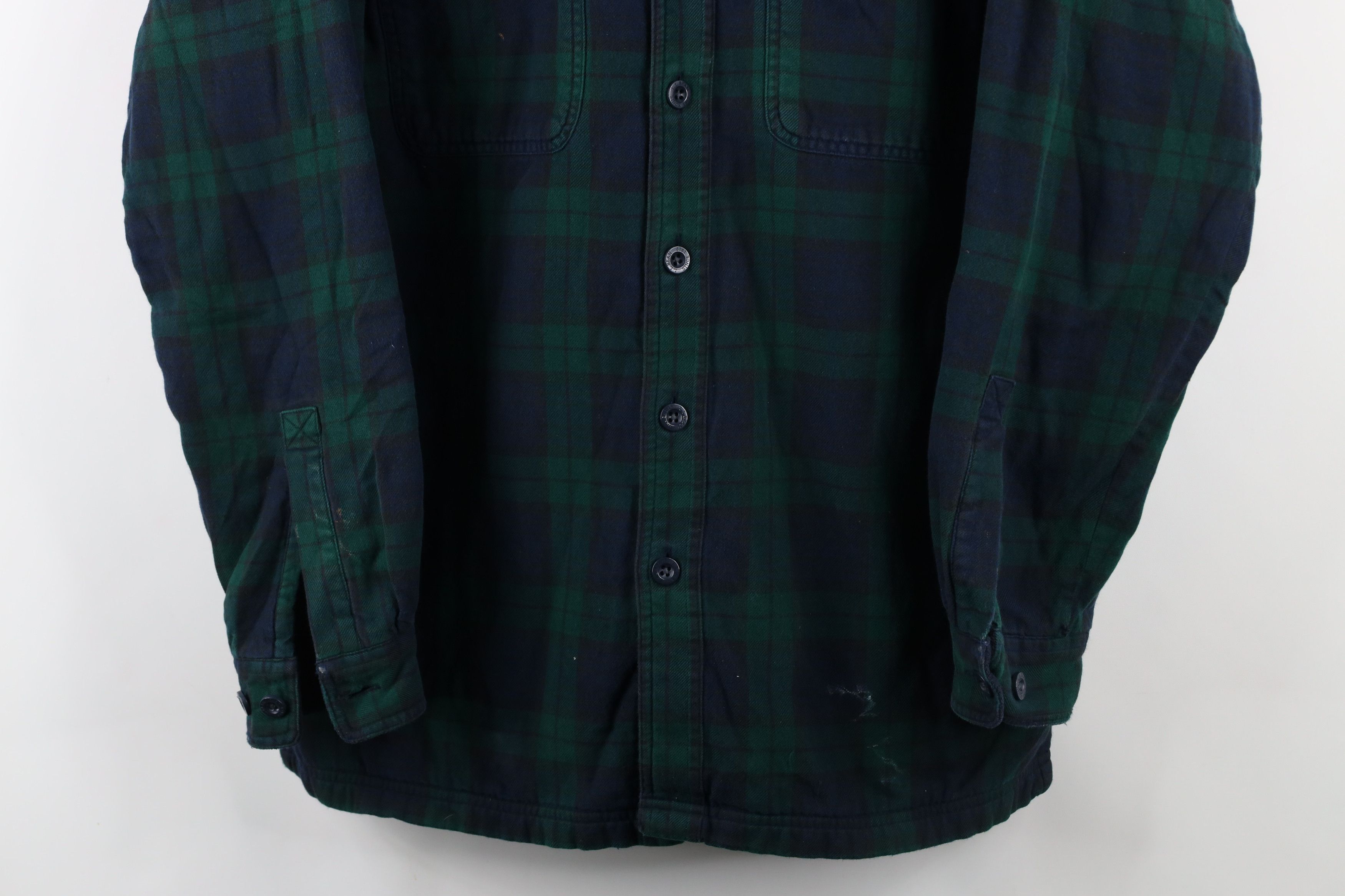L.L. Bean × Vintage Vintage LL Bean Fleece Lined Flannel Button Shirt Jacket Size US M / EU 48-50 / 2 - 3 Thumbnail