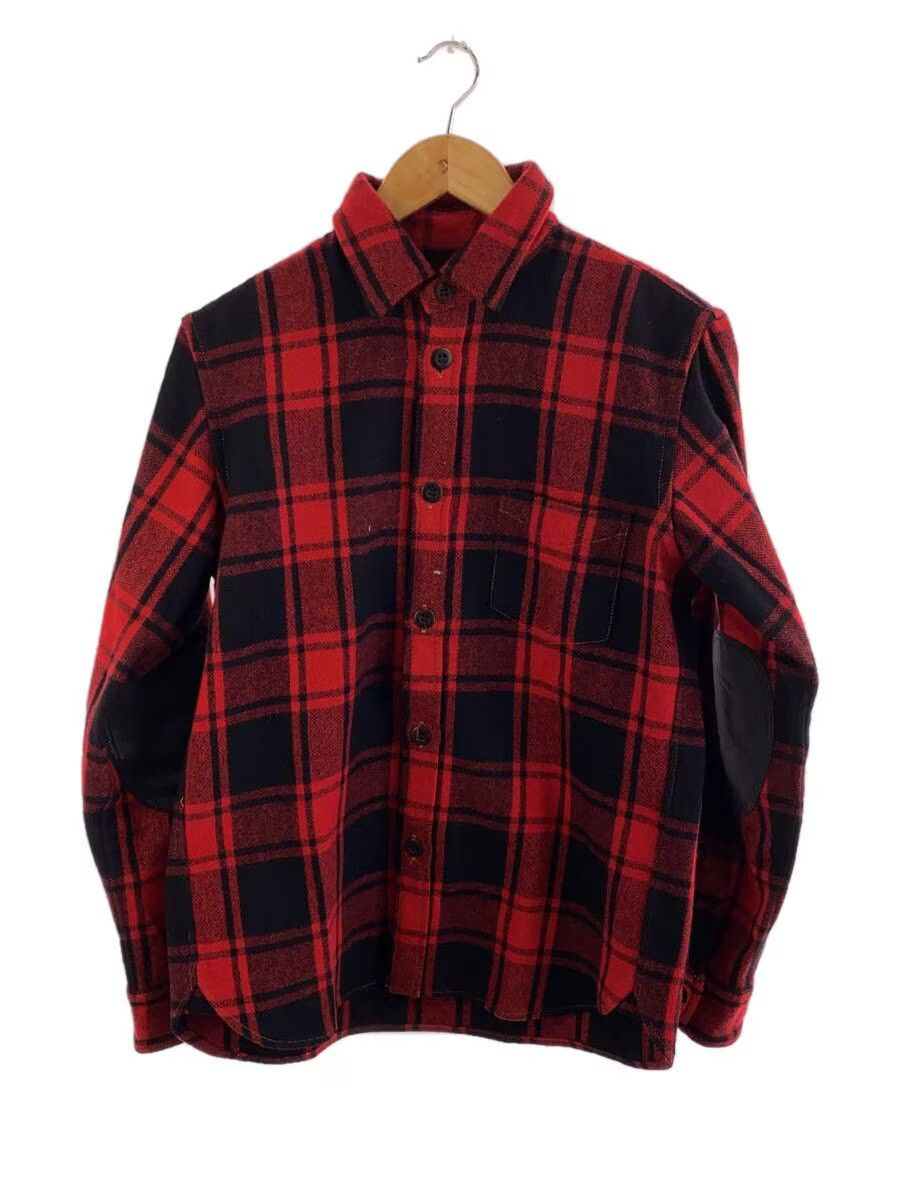 Comme des Garcons × Comme des Garcons Homme AW16 Leather Elbow Patch Wool Flannel Shirt Size US S / EU 44-46 / 1 - 1 Thumbnail