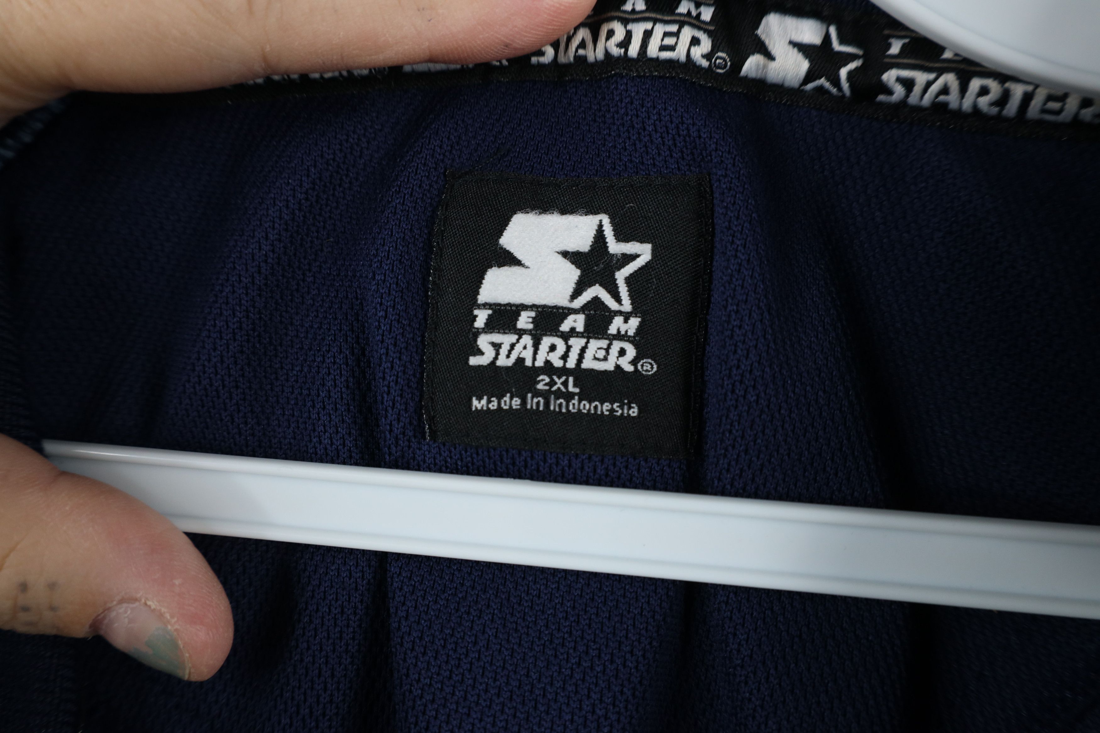 Starter × Vintage Vintage 90s Starter University of North Carolina Polo Shirt Size US XXL / EU 58 / 5 - 8 Thumbnail