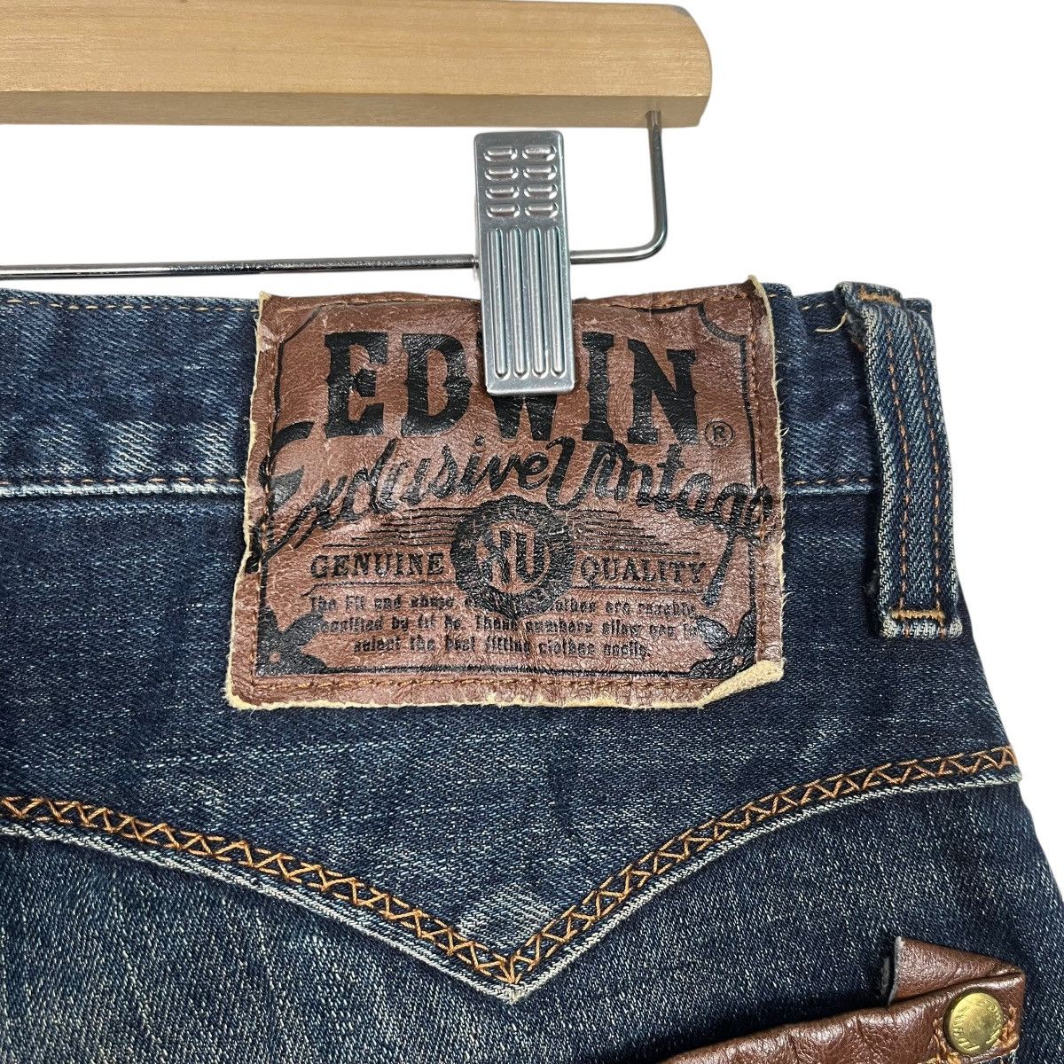 Edwin Vintage Edwin Western Cowboy Distressed Denim Jeans Size US 34 / EU 50 - 11 Thumbnail