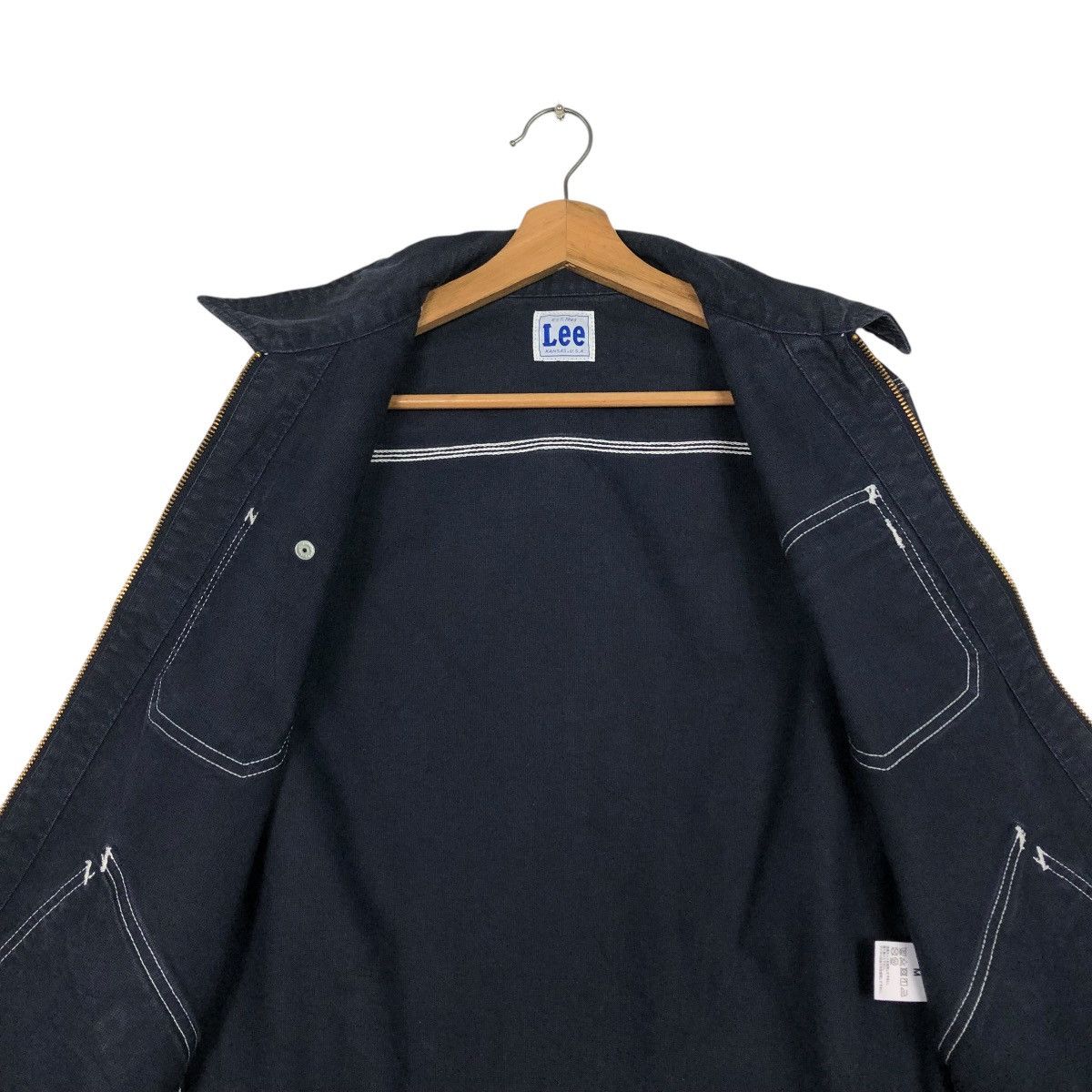 Lee 🔥VINTAGE CHORE ZIPPER JACKET LEE KANSAS USA EST 1889 Size US M / EU 48-50 / 2 - 16 Thumbnail