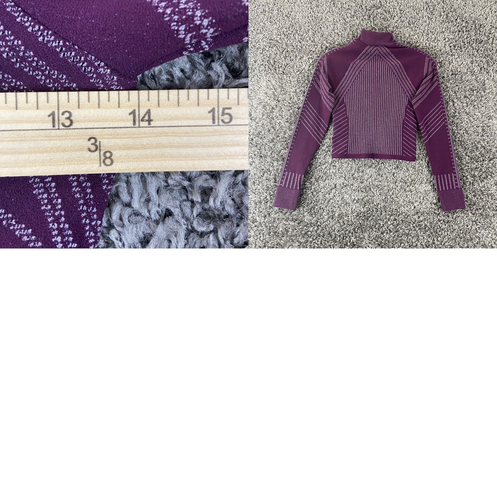 Fabletics Fabletics Cropped Long Sleeve Activewear Top Women's Size S Purple Size S / US 4 / IT 40 - 8 Thumbnail