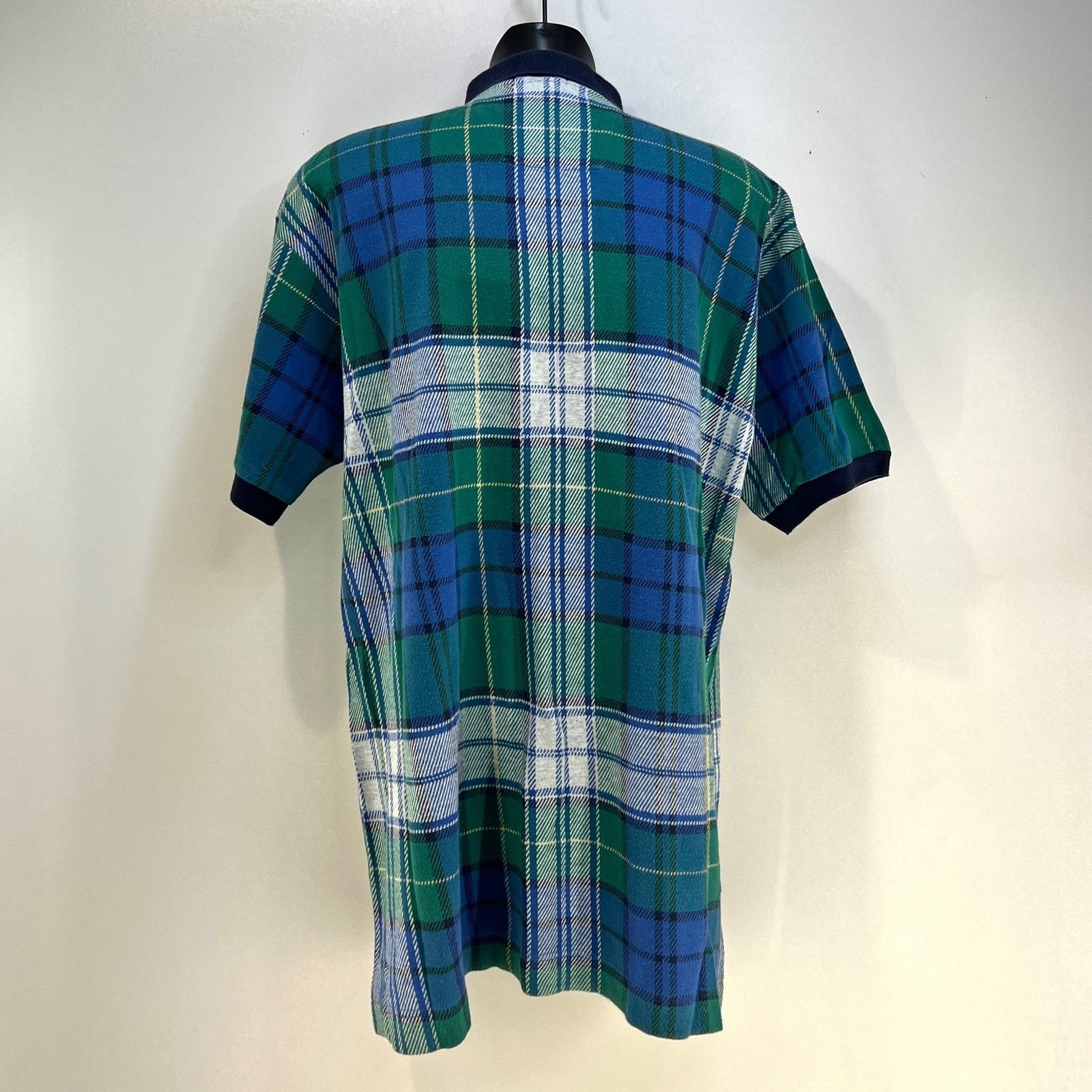 Vintage Vintage 80s Nautica Plaid Polo Shirt Green White Golf Size US XL / EU 56 / 4 - 6 Thumbnail