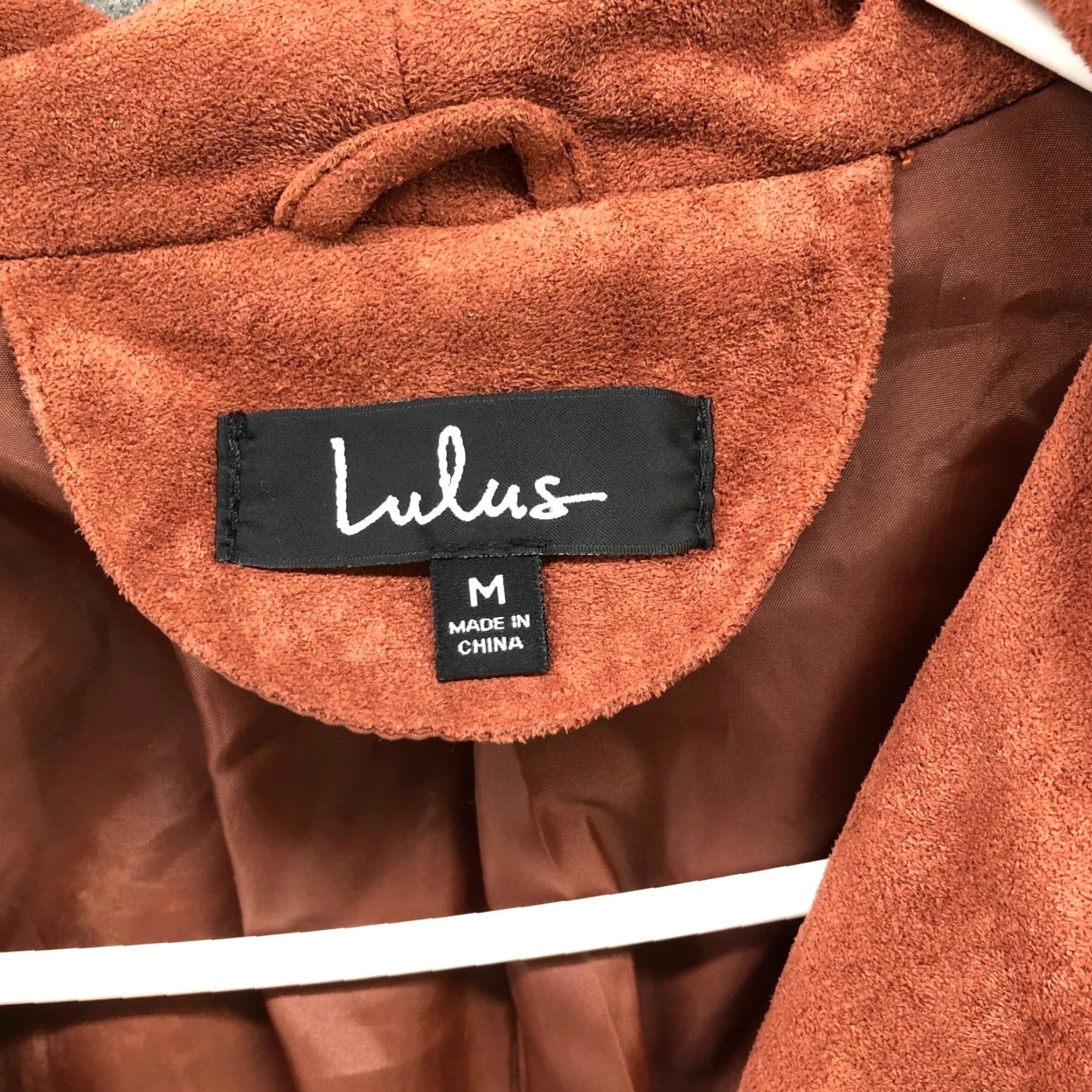Lulus Lulus Moto Jacket Womens M Tan Brown Zip Faux Suede Jacket Short Coat Motorcycle Style Biker Casual Fall Winter Zip Size M / US 6-8 / IT 42-44 - 5 Thumbnail
