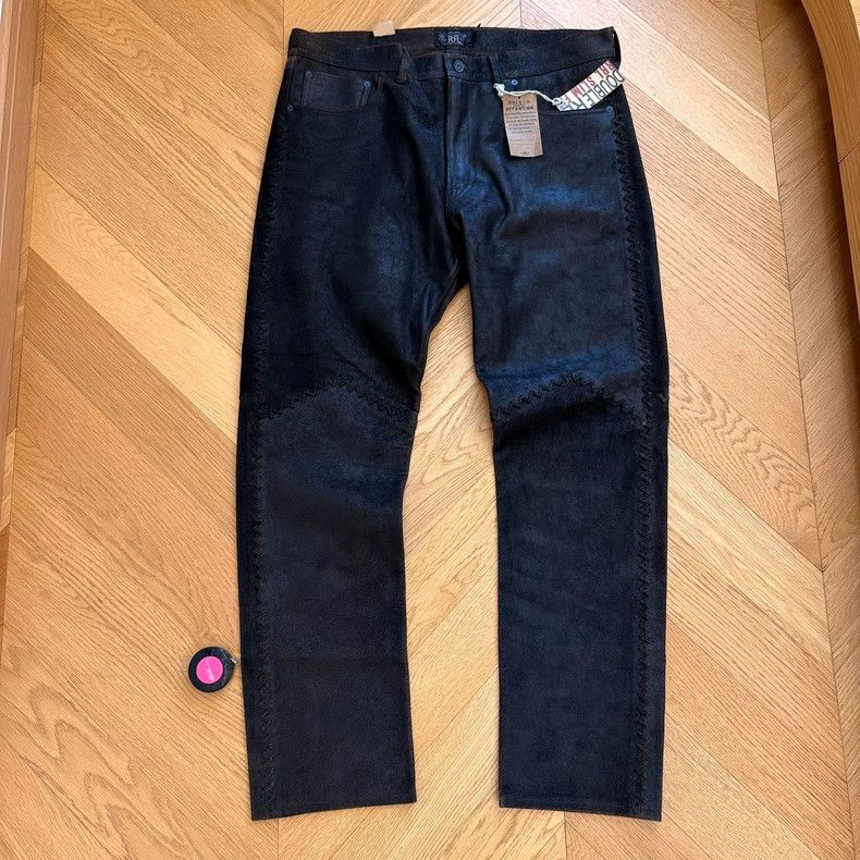 RRL Ralph Lauren RRL Ralph Lauren Cowhide suede retro western woven leather Size US 40 / EU 56 - 1 Thumbnail
