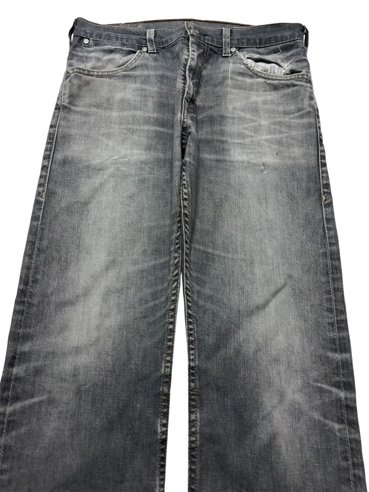 Levi's THRASHED VINTAGE Y2K LEVI'S STONED WASHED DISTRESSED Size US 31 - 3 Thumbnail