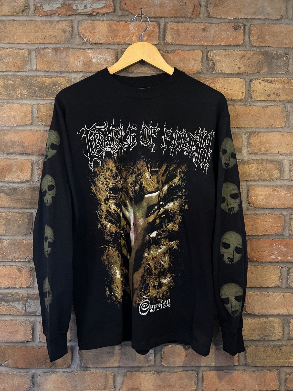 Band Tees 03’ Cradle Of Filth “Smell The Grave” Long Sleeve T Shirt Size US M / EU 48-50 / 2 - 1 Thumbnail