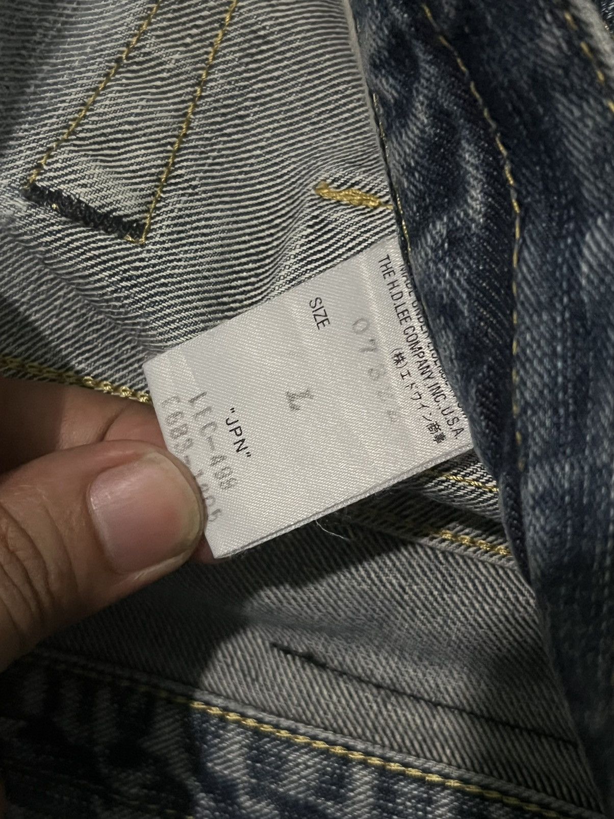 Number (N)ine ⚡️Flare⚡️Vintage Lee Riders Double Button Blue Frayed Leg Jean Size US 34 / EU 50 - 18 Thumbnail