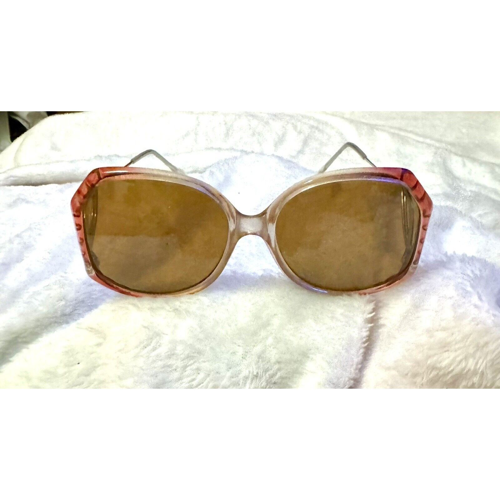 ELAN Vintage Eyeglass Frames Pink/Gray, Silver Drop Arm 54 18 140 Size ONE SIZE - 5 Thumbnail