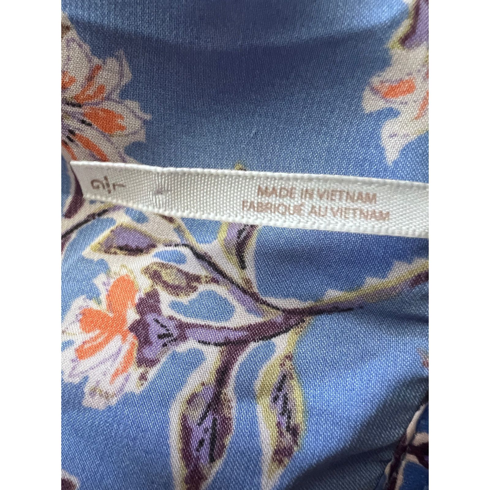 Free People Free People Santiago Blue Floral Boho Peasant Crop Top Large Size L / US 10 / IT 46 - 7 Thumbnail