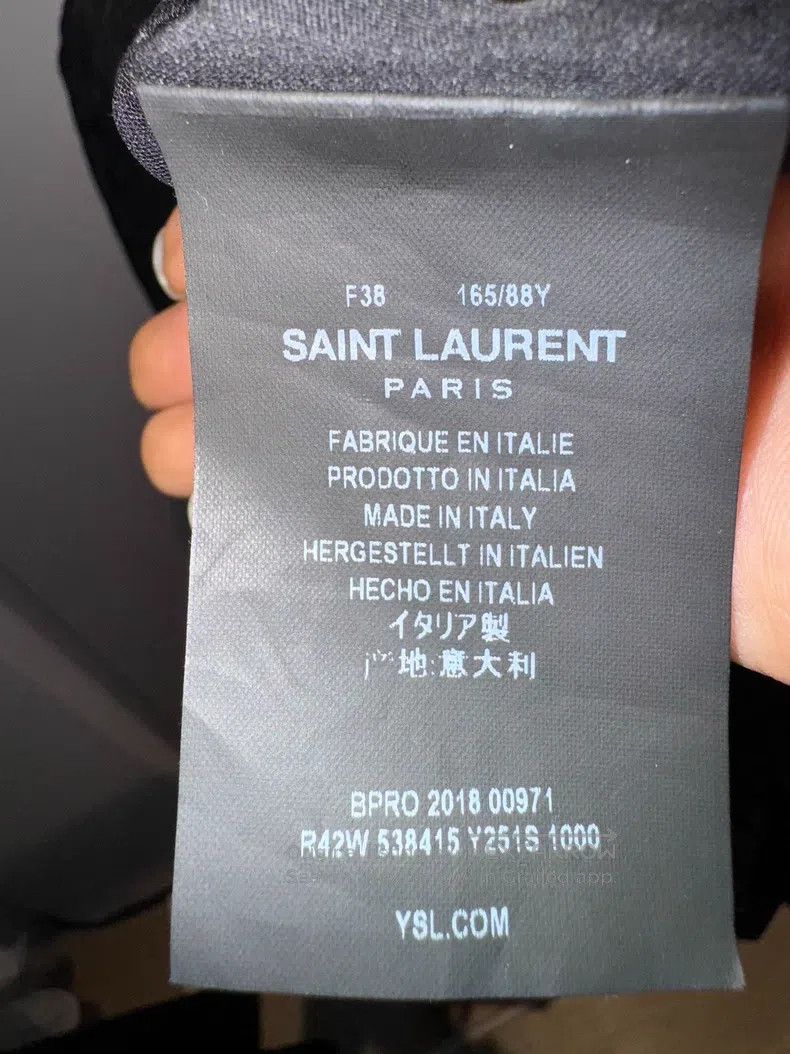 Saint Laurent Paris Saint Laurent Paris Silk Backless Dress Size XS / US 0-2 / IT 36-38 - 5 Thumbnail