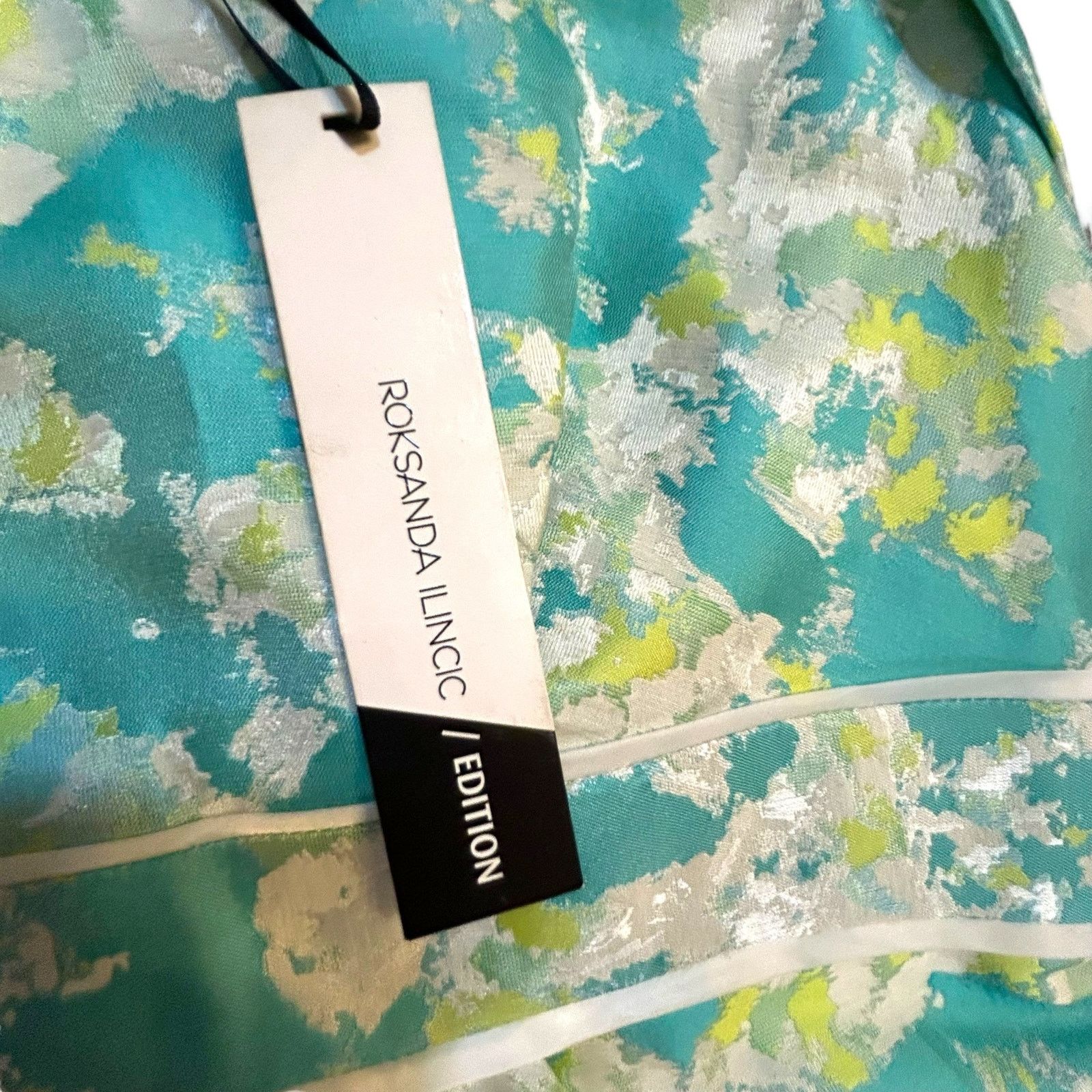 ROKSANDA NWT Roksanda Ilincic Aqua Floral Sheath Dress - Size 8 Size M / US 6-8 / IT 42-44 - 10 Thumbnail