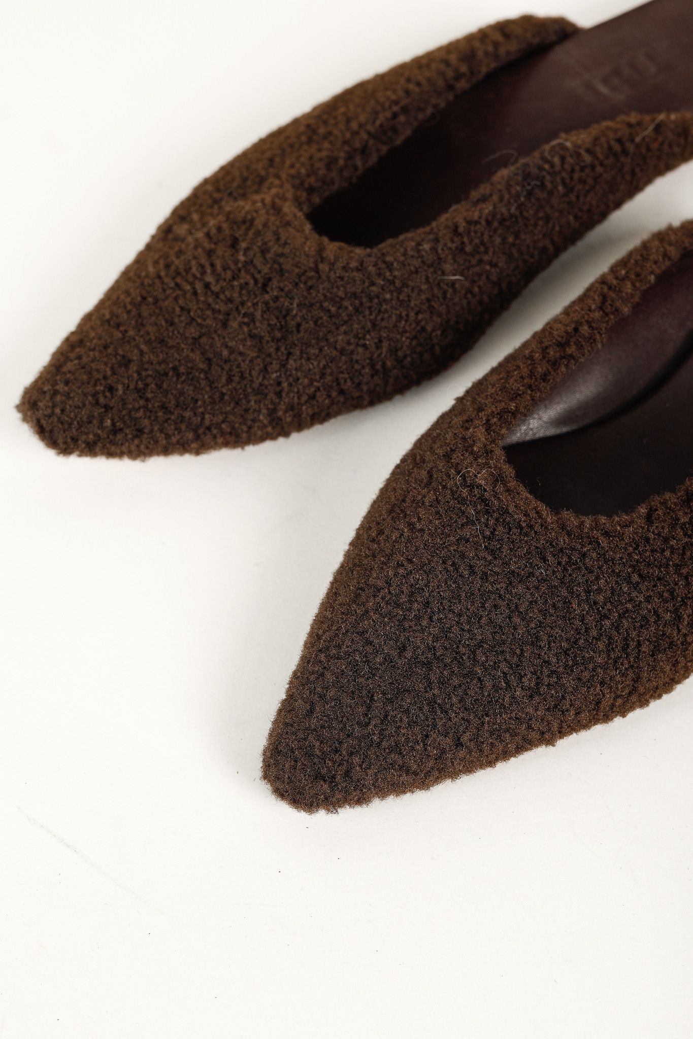 Tibi Tibi Nori Brown Short Faux Fur Slides Size US 8 / IT 38 - 6 Thumbnail