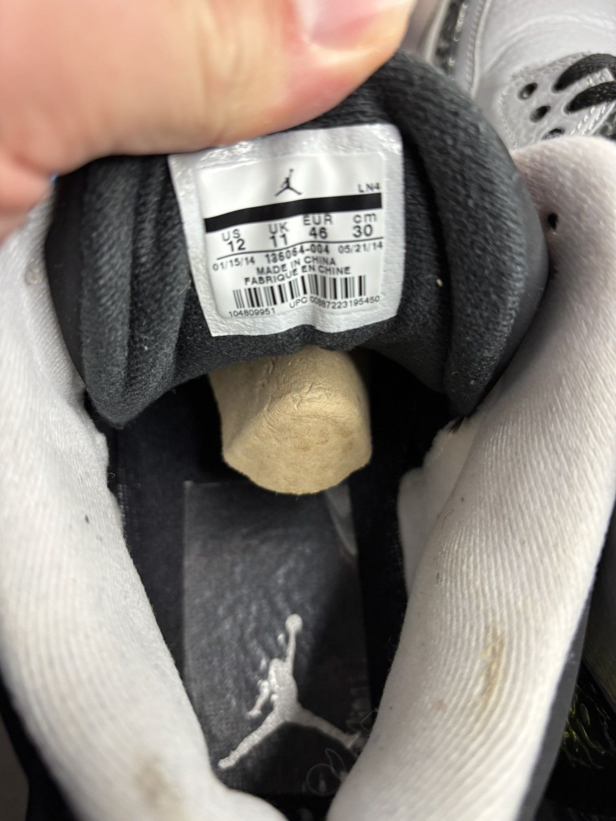 Jordan Brand Air Jordan 3 Retro Wolf Grey 2014 Size US 12 / EU 45 - 6 Thumbnail