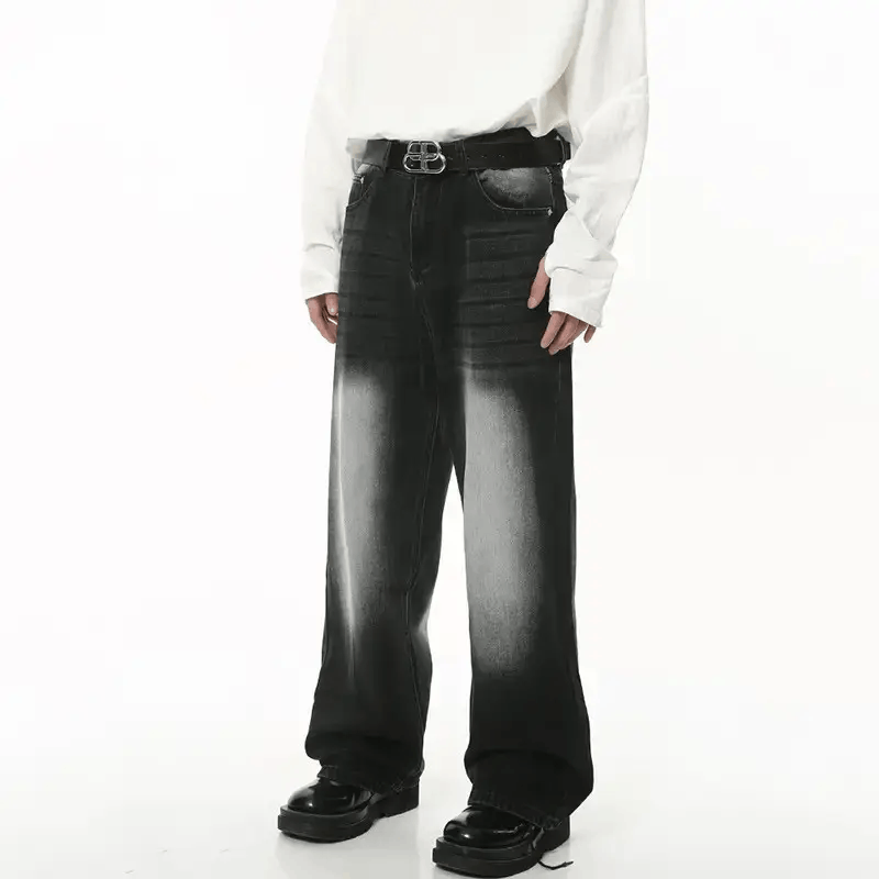 Jean × Vintage Loose wide-leg vintage distressed jeans y2k pants Size US 30 / EU 46 - 4 Thumbnail