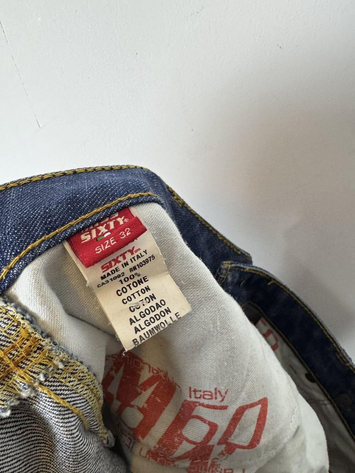 Miss Sixty Vintage 2000’s Miss Sixty Faded Distressed Denim Jeans Size 32" / US 10 / IT 46 - 5 Thumbnail
