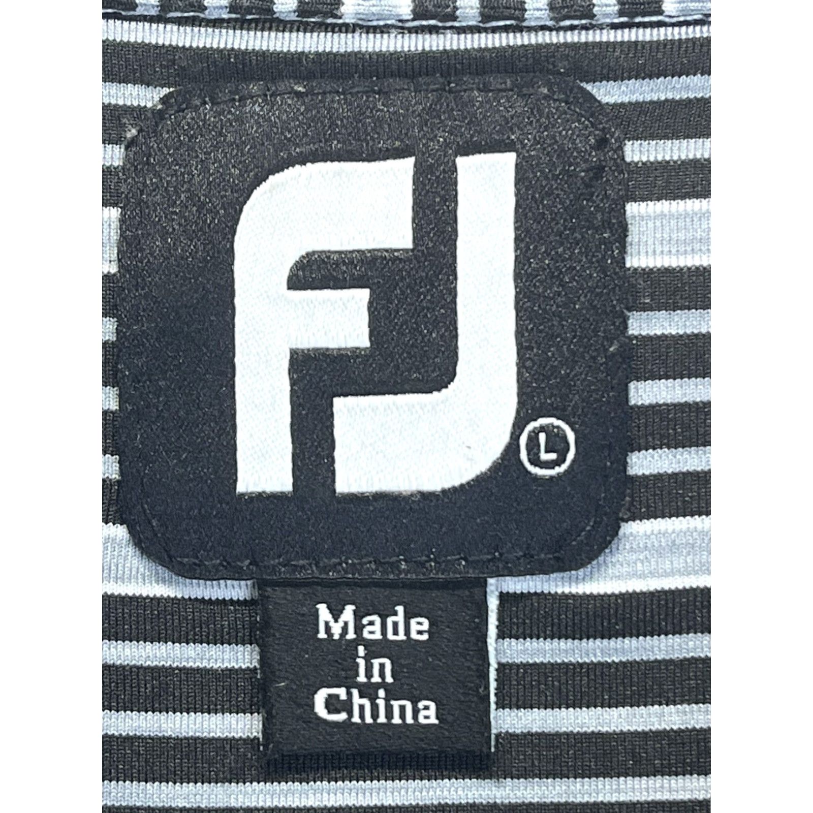 Footjoy FootJoy Performance Polo Shirt L Mens Black Grey Striped Golf Short Sleeve Collared Polo Size US L / EU 52-54 / 3 - 5 Thumbnail