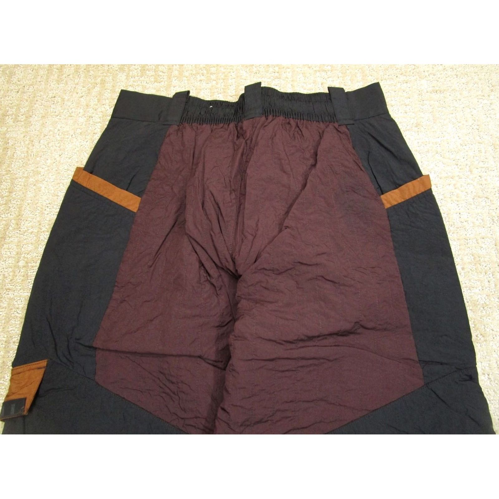 Jordan Brand Jordan Pants Women XL Black Colorblock Cargo Performance Running Street Style 90s Athleisure Logo Shoes? Size 40" / US 18 - 4 Thumbnail