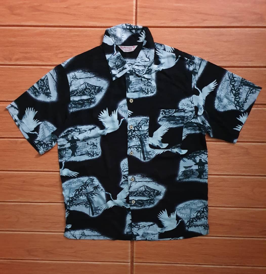 Japanese Brand 💥Honolulu bird yakuza style Hawaiian shirt Size US M / EU 48-50 / 2 - 1 Thumbnail