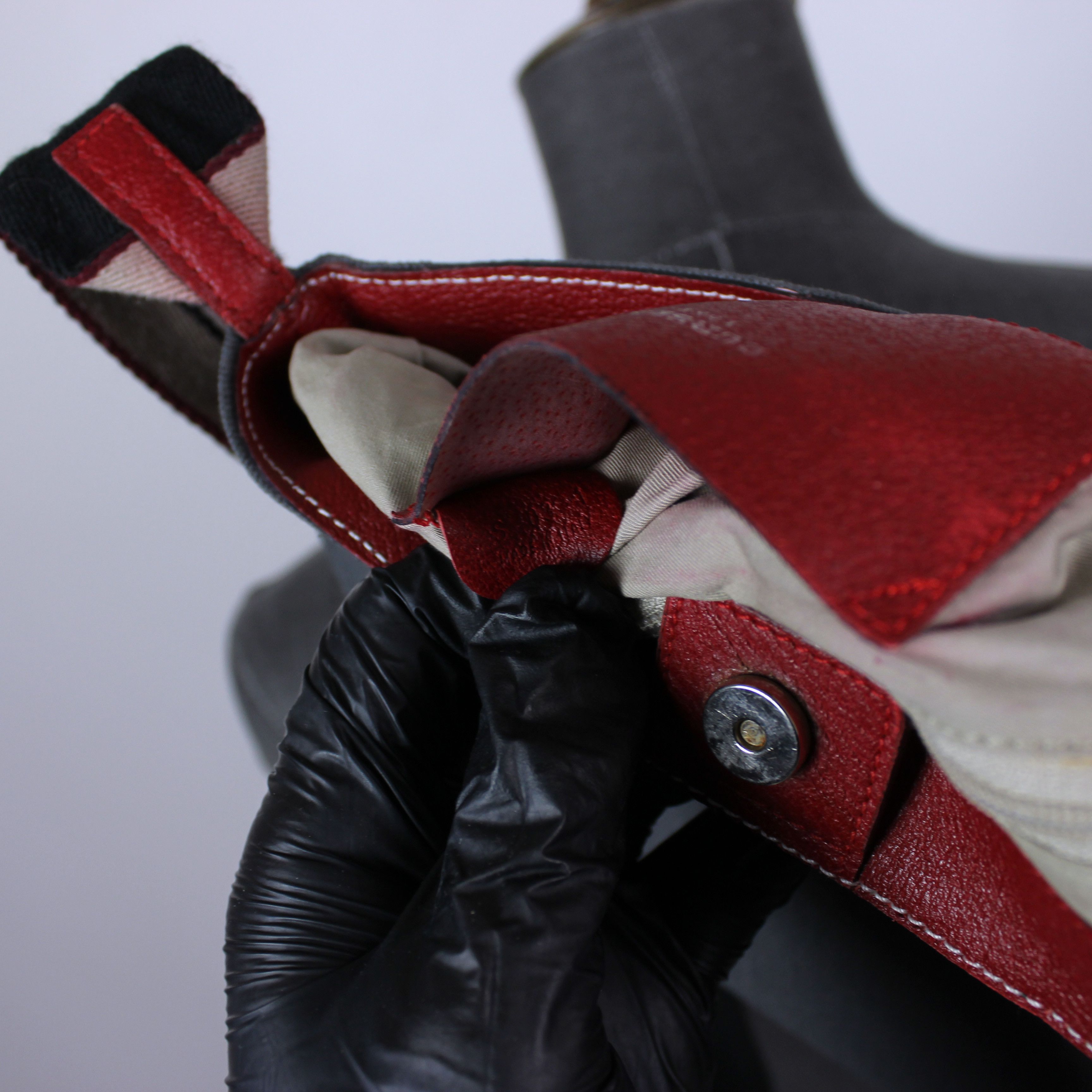 Burberry Burberry shoulders bag leather red gray nova one size Size ONE SIZE - 13 Thumbnail