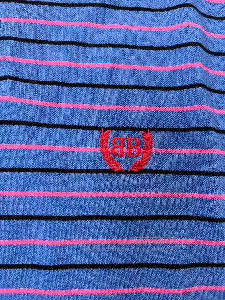 Balenciaga Balenciaga Cotton Mesh Embroidered Striped Short Sleeve Po Size US L / EU 52-54 / 3 - 3 Thumbnail