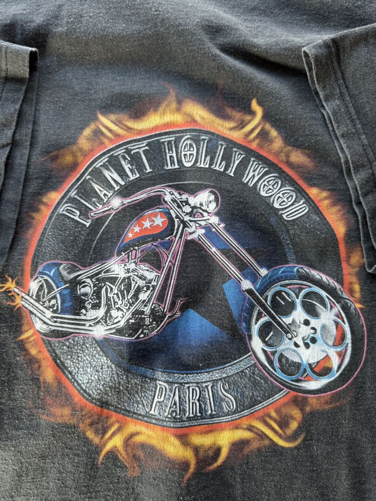 Planet Hollywood VTG 90s Planet Hollywood Biker Printed T Shirt Size US M / EU 48-50 / 2 - 7 Thumbnail