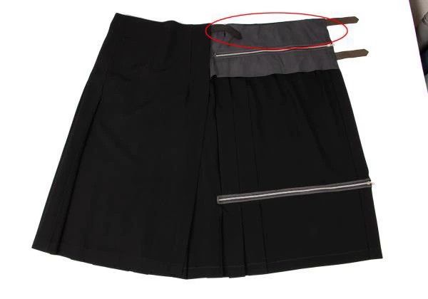 Comme des Garcons Comme Des Garcons size M Black Retro Zip Split Half Skirt Size 24" / US 00 / IT 34 - 4 Thumbnail