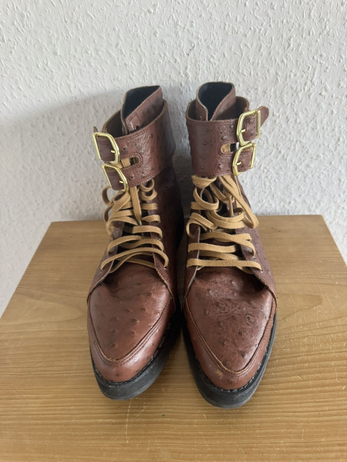 Adidas × Jeremy Scott Ostrich Embossed Slim Boots Size US 8.5 / EU 41-42 - 2 Thumbnail