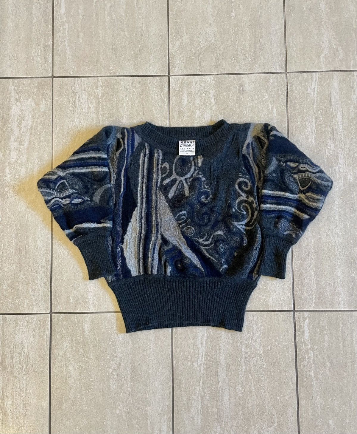 image of Coogi Classic Cashmere Vintage Sweater Pullover Australia in Black, Men's (Size Small)