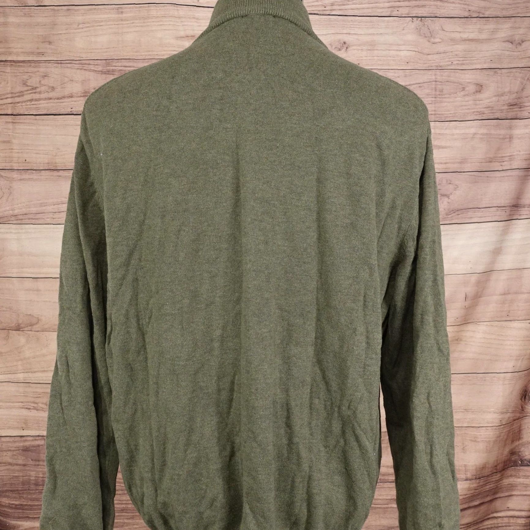 Jos. A. Bank VINTAGE Jos. A. Bank Sweater Mens 2XL Green 1/4 Zip Pima Cotton Mock Neck Signature Collection Mens Size US XXL / EU 58 / 5 - 4 Thumbnail