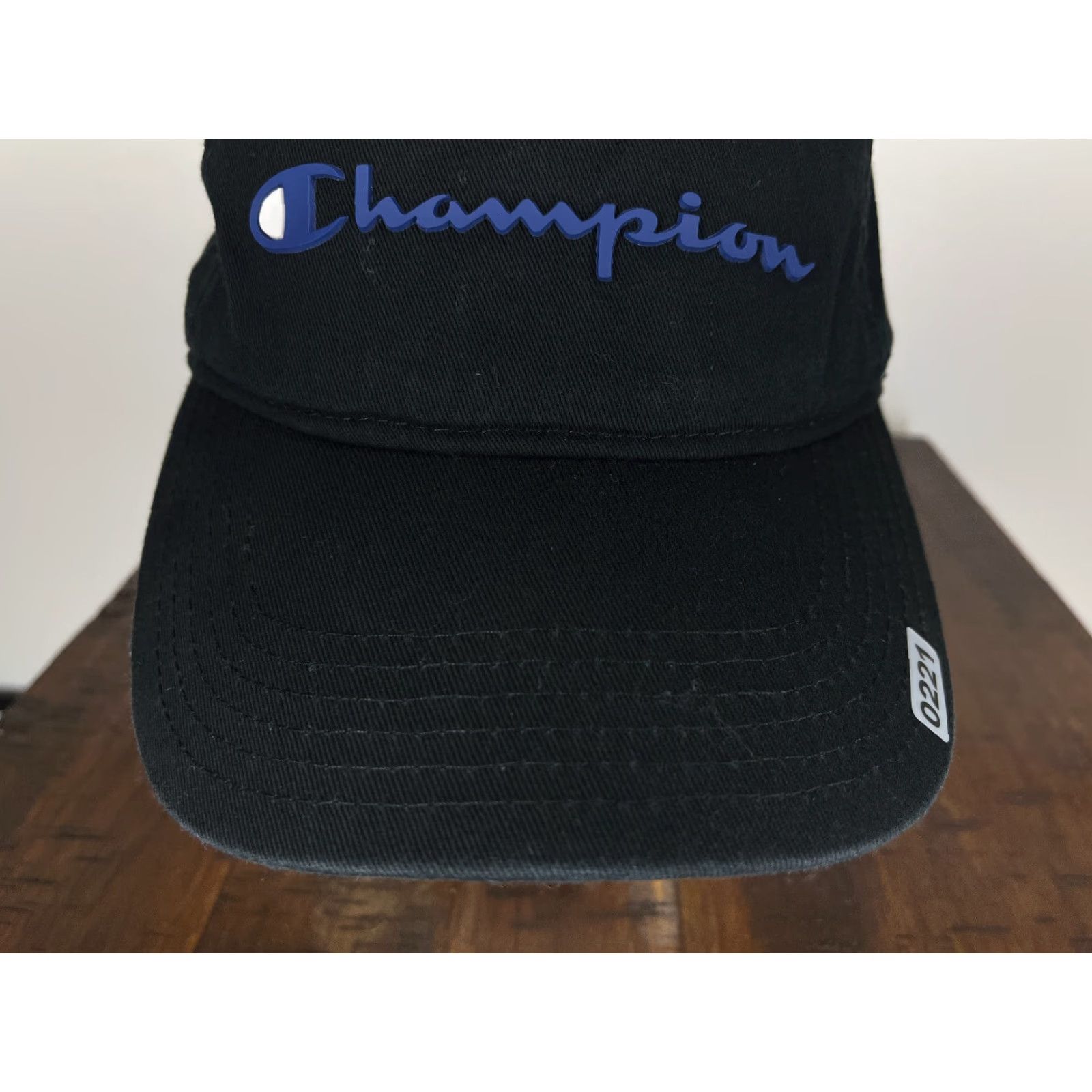 Champion Champion Hat Cap Adjustable One Size Black Purple Cotton Golf Style Logo Mens Size ONE SIZE - 3 Thumbnail