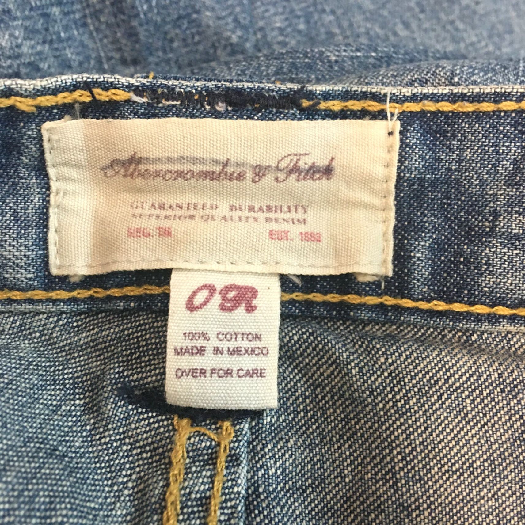 Abercrombie & Fitch Abercrombie & Fitch Womens Jeans Casual Flat Front Straight Blue Denim Size 0 R Pant Size 25" / US 0 / IT 36 - 5 Thumbnail