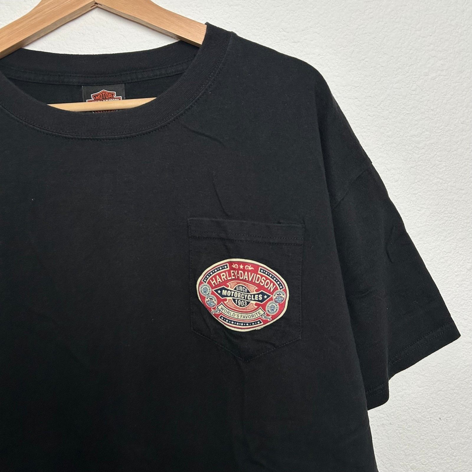 Harley Davidson Harley Davidson Tee Shirt Mens XL Black Crew Neck Size US XL / EU 56 / 4 - 2 Thumbnail