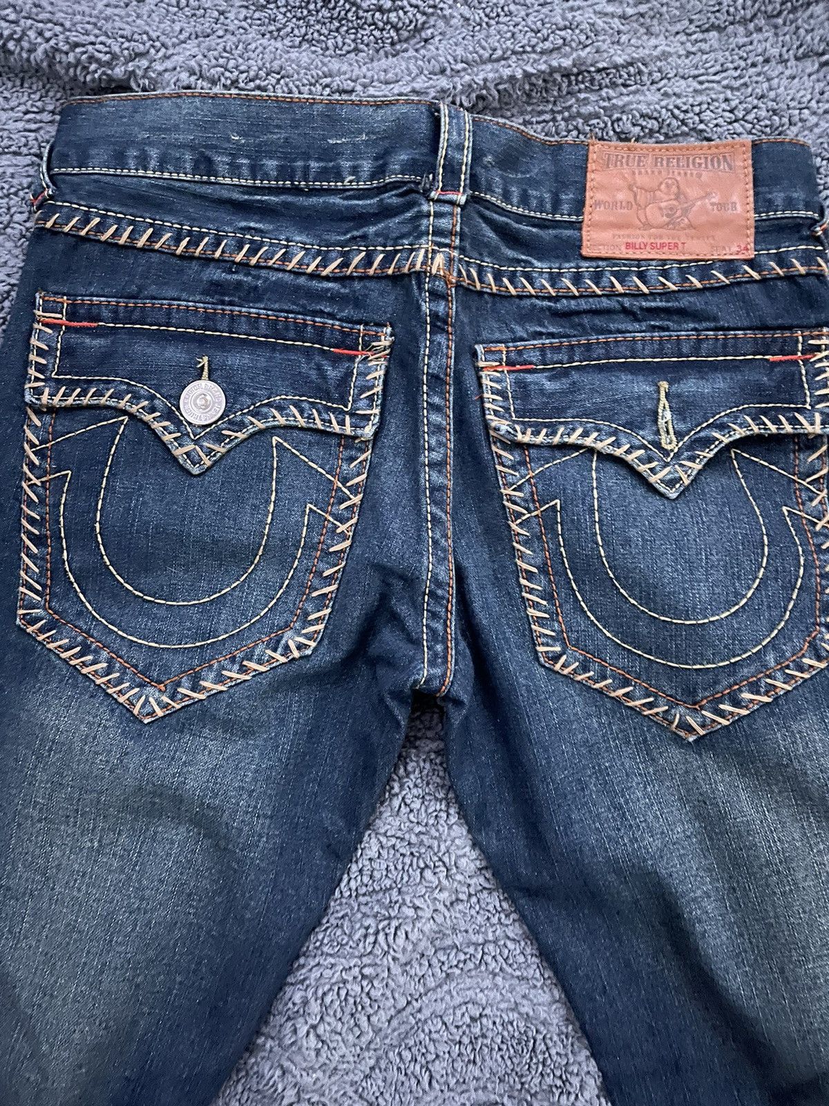 Japanese Brand × True Religion True Religion Vintage Desert Wash Green Denim Jeans Size US 32 / EU 48 - 2 Thumbnail