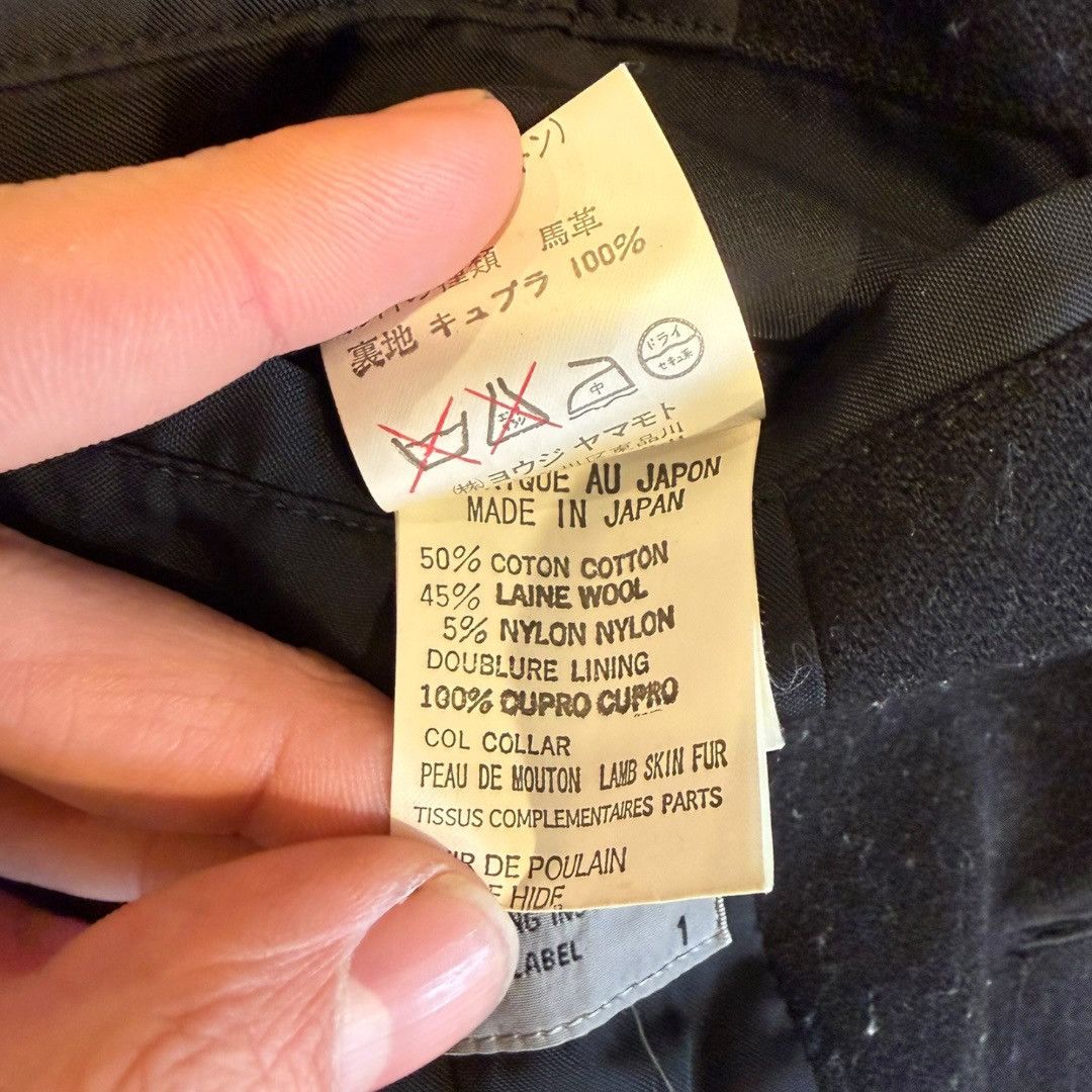 Yohji Yamamoto Yohji Yamamoto AW05 Lamb Fur Horsehide Studded Wool Jacket Size US M / EU 48-50 / 2 - 6 Thumbnail
