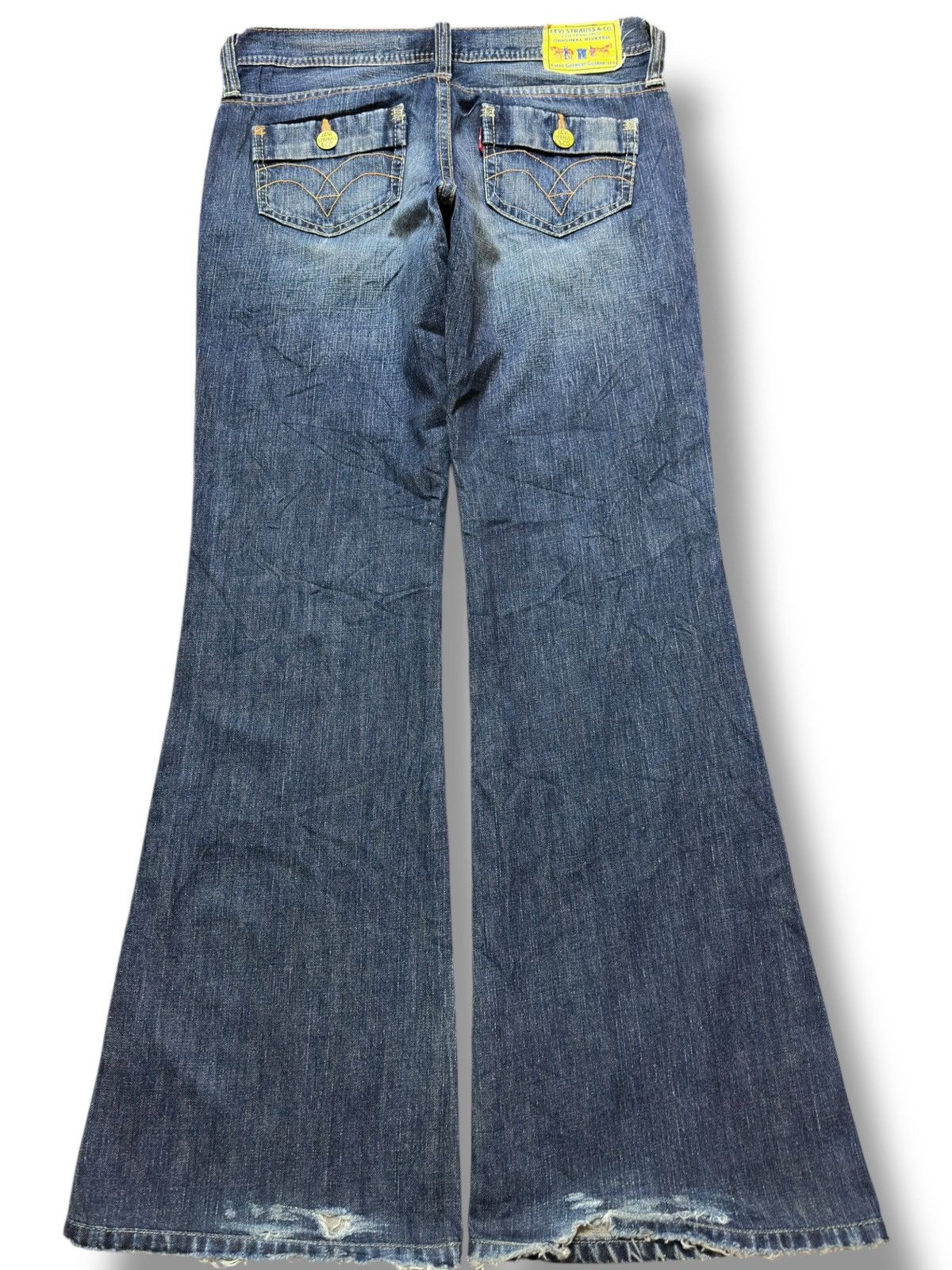 Levi's Vintage Clothing Vintage Levi’s Flare Bootcut Grunge Distressed Denim Size US 30 / EU 46 - 5 Thumbnail