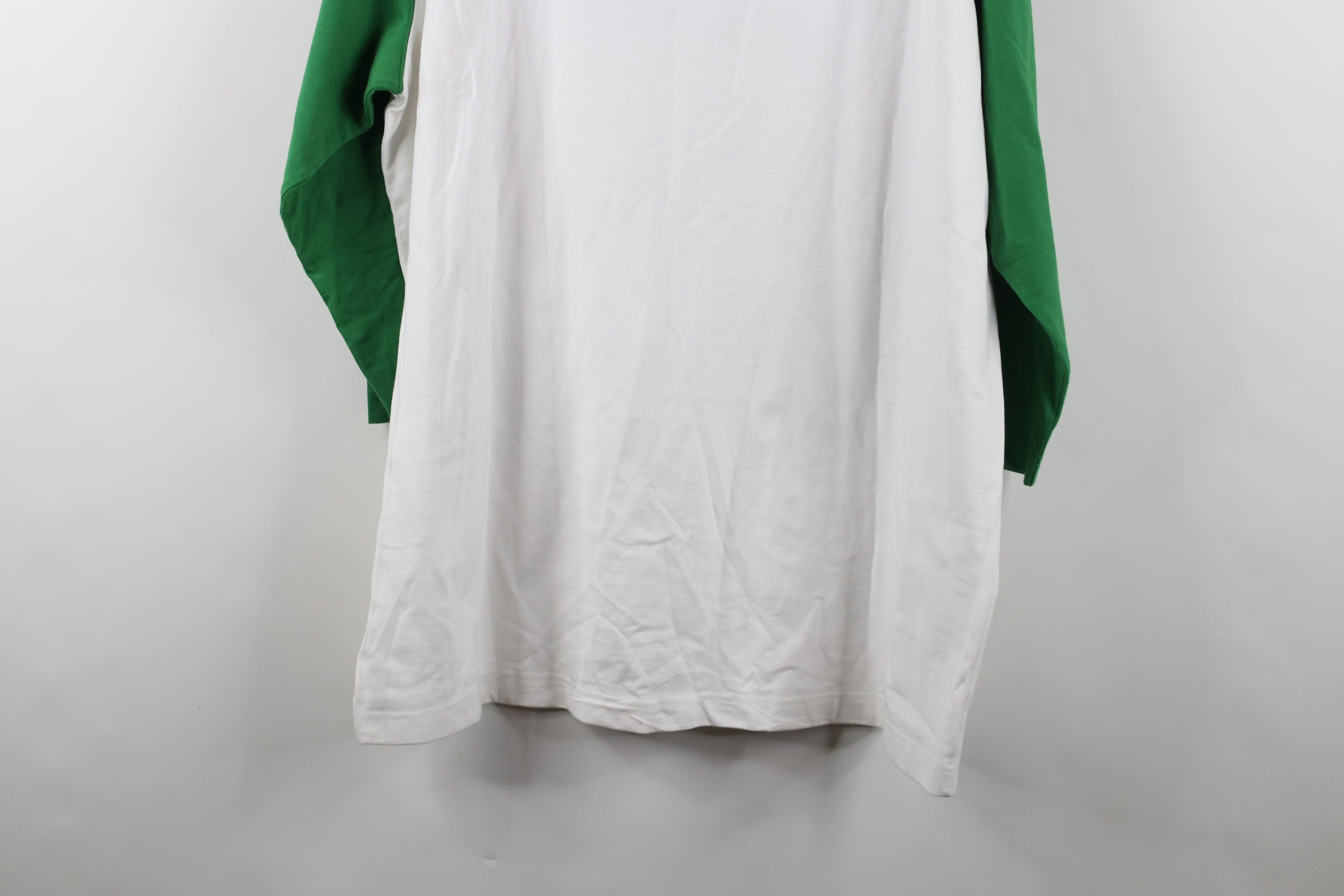 John Deere × Vintage Vintage John Deere Spell 3/4 Sleeve Raglan T-Shirt Cotton Size US XXL / EU 58 / 5 - 13 Thumbnail