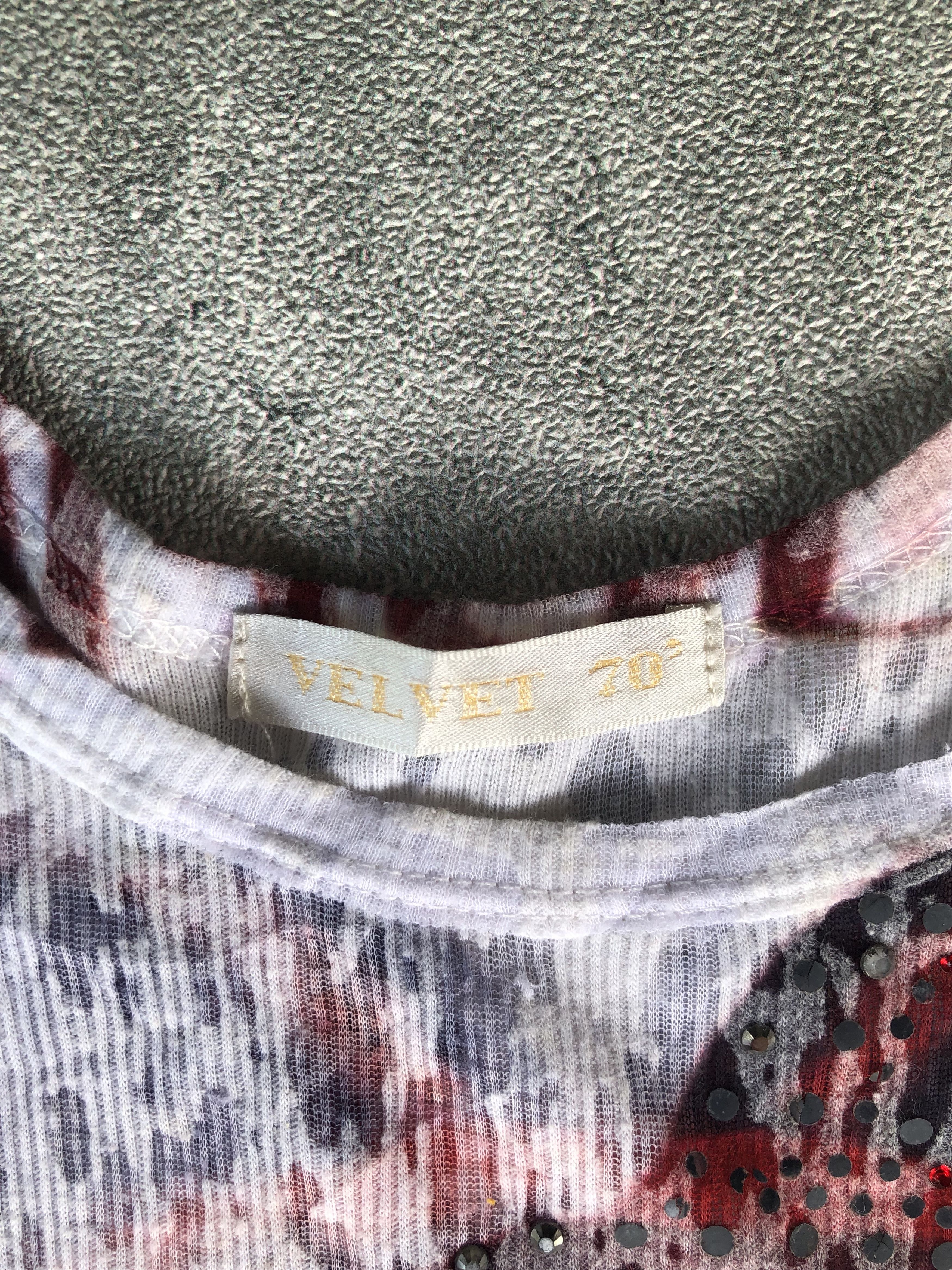 14th Addiction × Hysteric Glamour × Japanese Brand Velvet 70s Vintage Studded Tank Top Hysteric Glamour Style Size M / US 6-8 / IT 42-44 - 3 Thumbnail