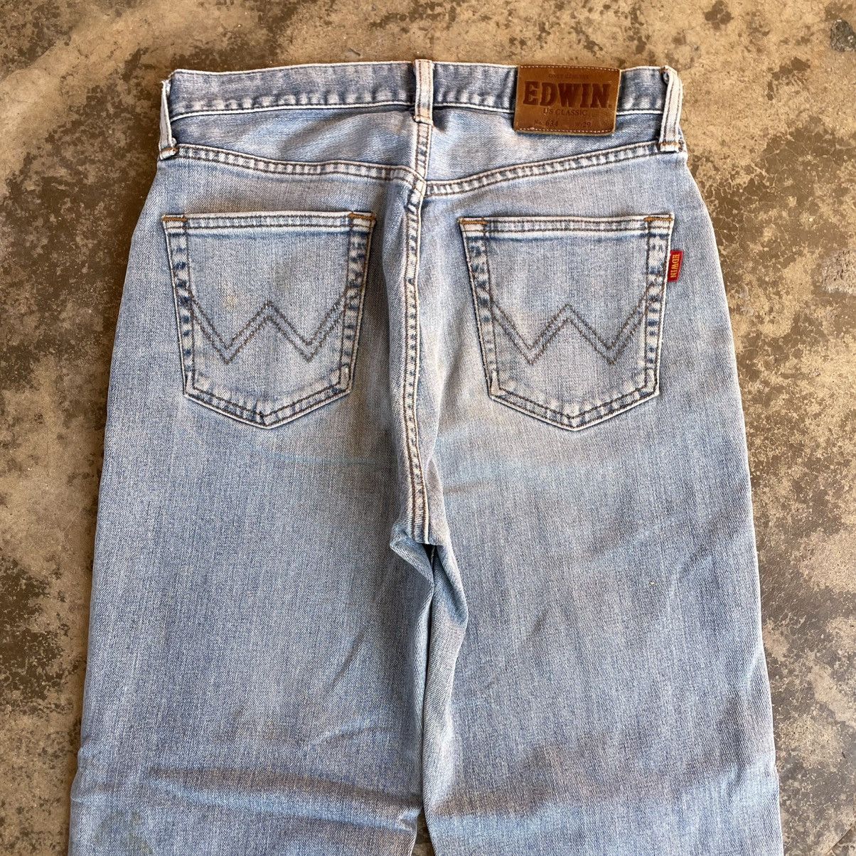 Edwin 🔥Vintage Edwin 643 Stoned Washed Ripped Distress Denim Jeans Size US 29 - 5 Thumbnail