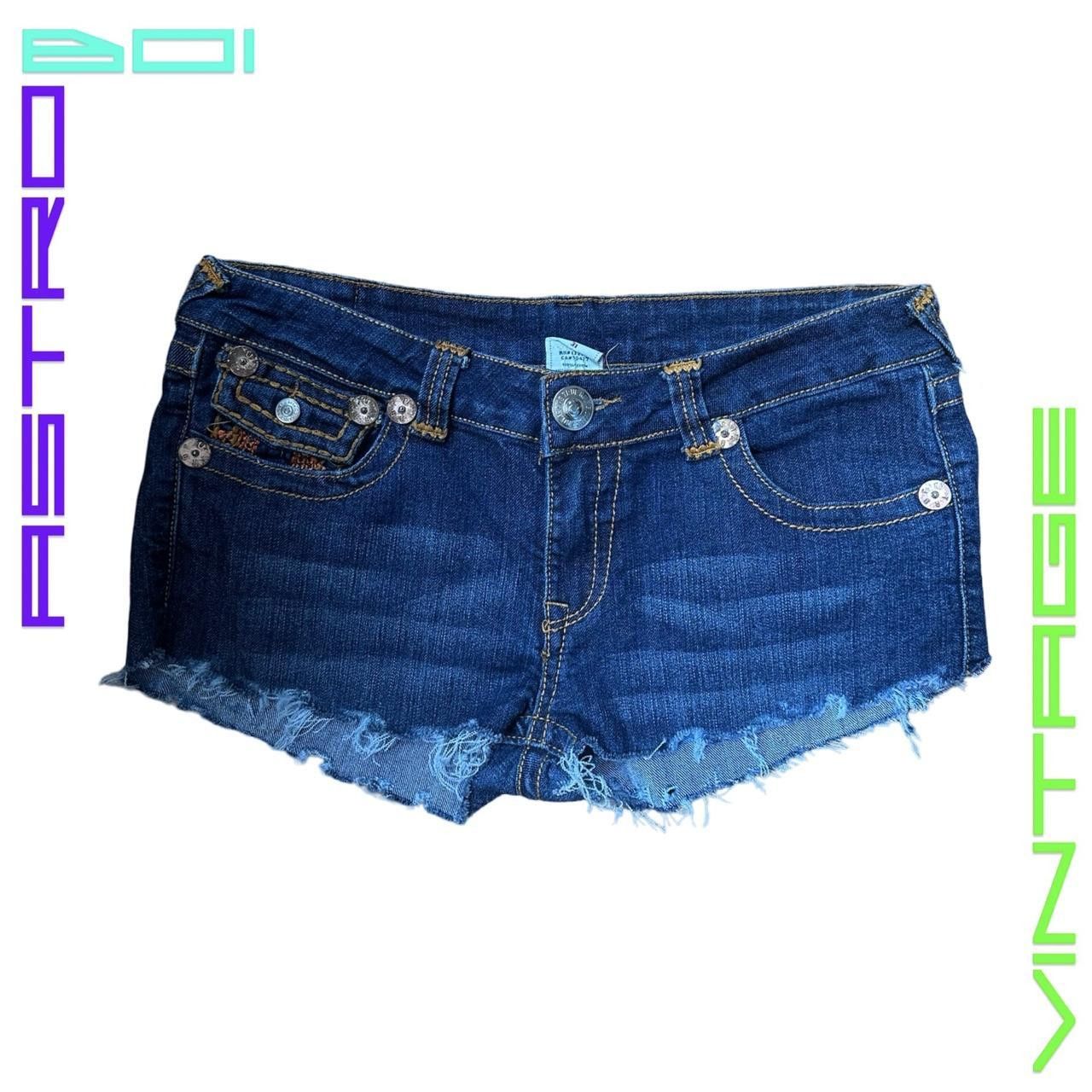 True Religion VINTAGE TRUE RELIGION BLUE DENIM SHORTS _ 32" Size 32" / US 10 / IT 46 - 2 Thumbnail