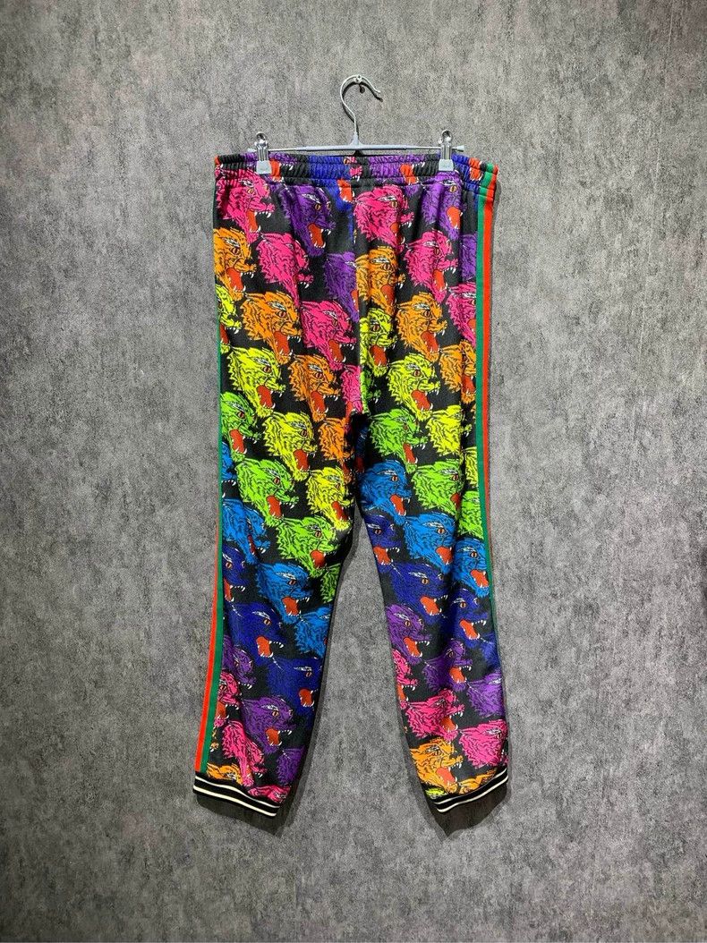 Gucci Gucci Size S Rainbow wolf-headed sweatpants 2501-Nextarrow Size US 30 / EU 46 - 1 Thumbnail