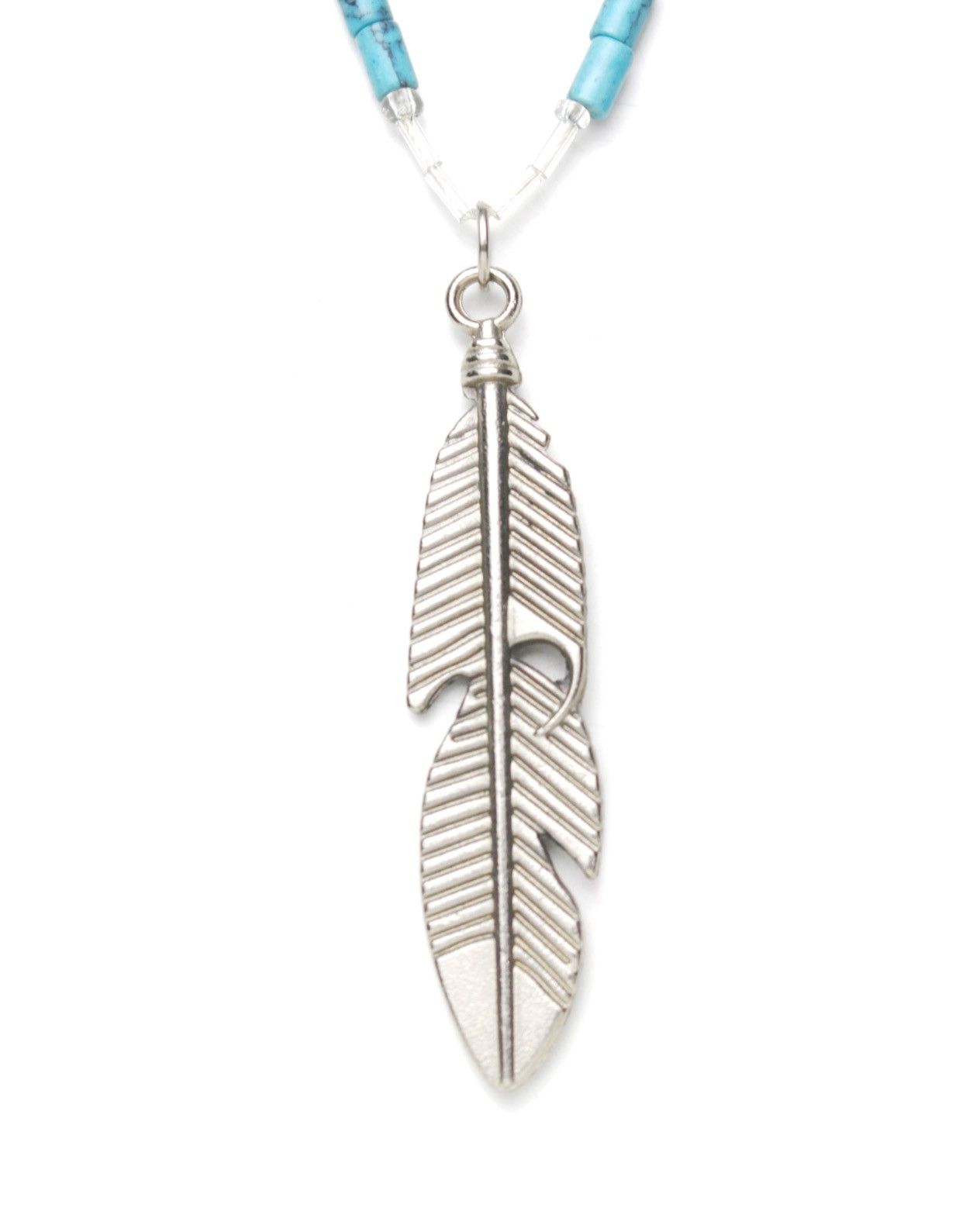 Vintage 2000S JAPANESE MADE NATIVE SOUL FEATHER SPIRIT NECKLACE Size ONE SIZE - 2 Thumbnail