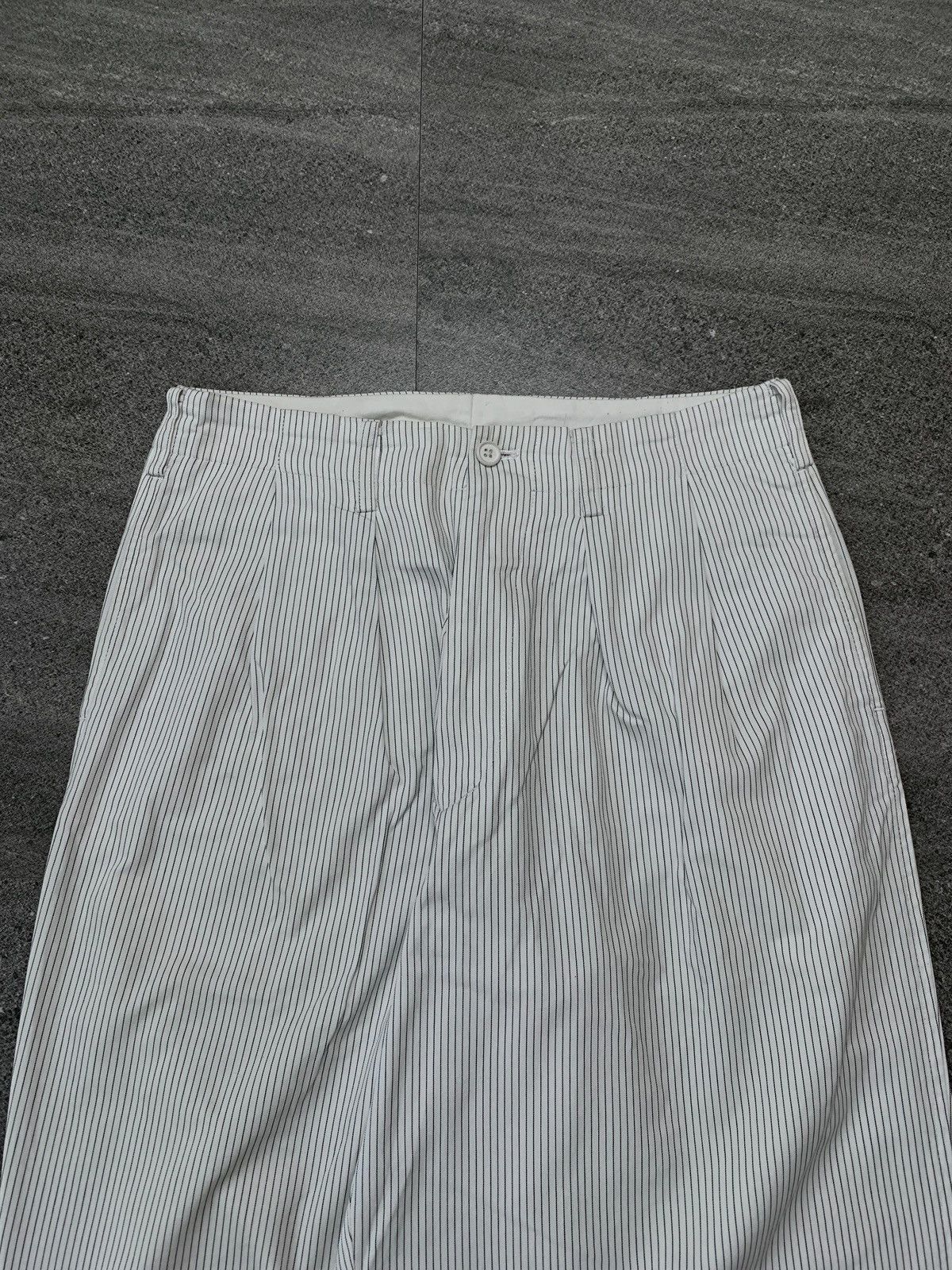 Yohji Yamamoto FREE TAX! Striped Wideleg Ballon Trousers- 29” Size US 29 - 3 Thumbnail