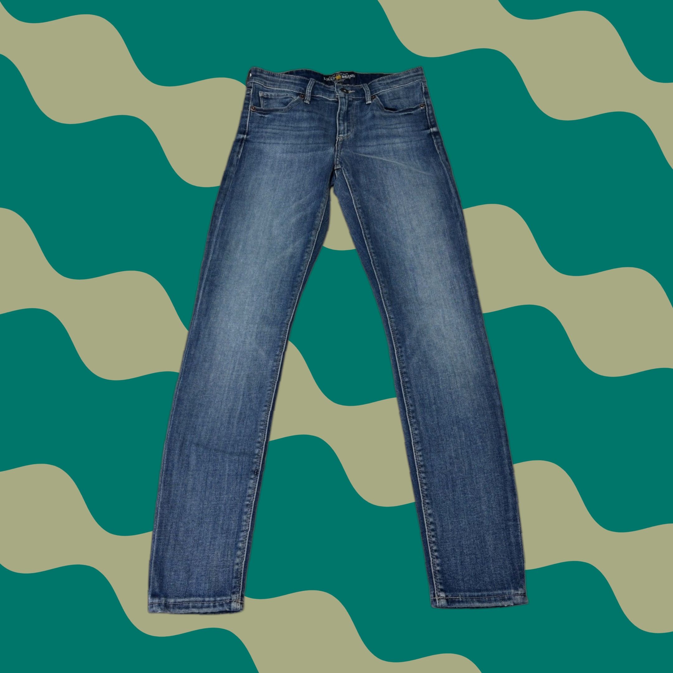 Lucky Brand Lucky Brand Jeans Women Skinny Blue Wash 26 2 Ava Stretch Denim Inseam 29 Size 26" / US 2 / IT 38 - 1 Thumbnail