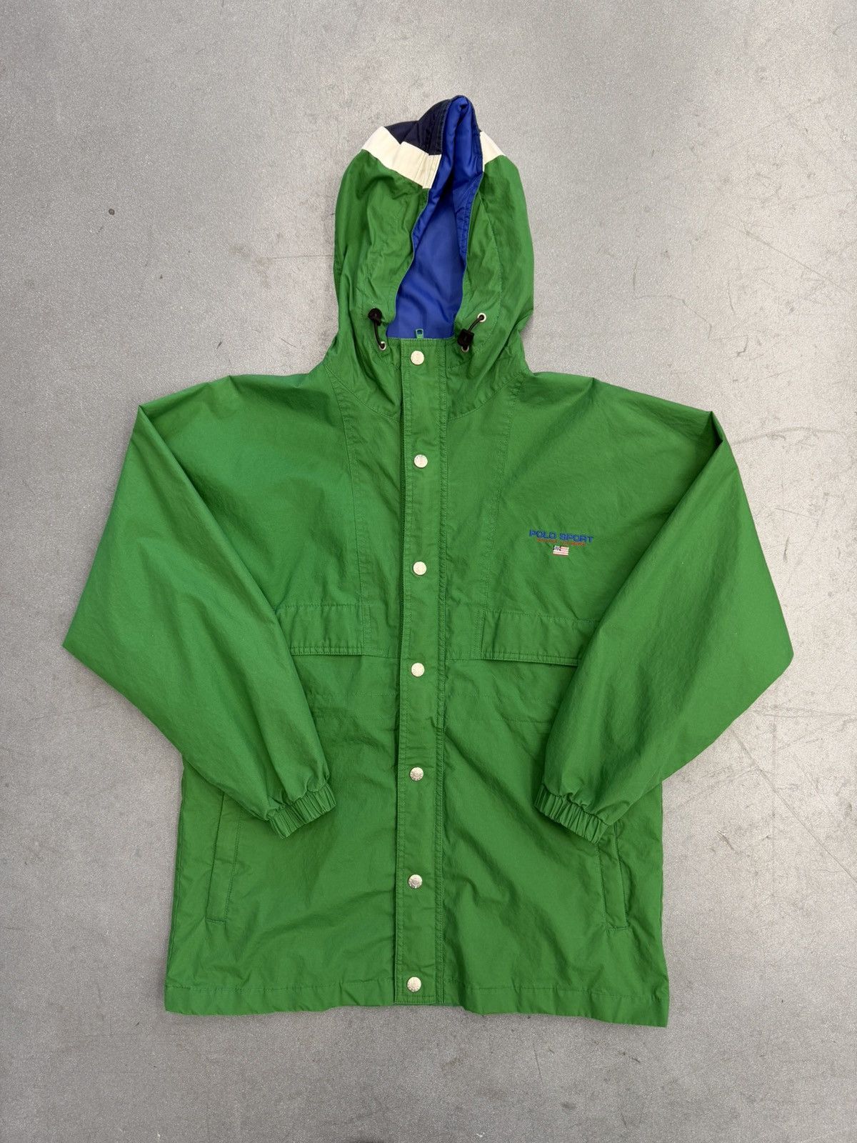 Polo Ralph Lauren 90's Vintage Polo Sport Spell Out Anorak Jacket Size US M / EU 48-50 / 2 - 1 Thumbnail