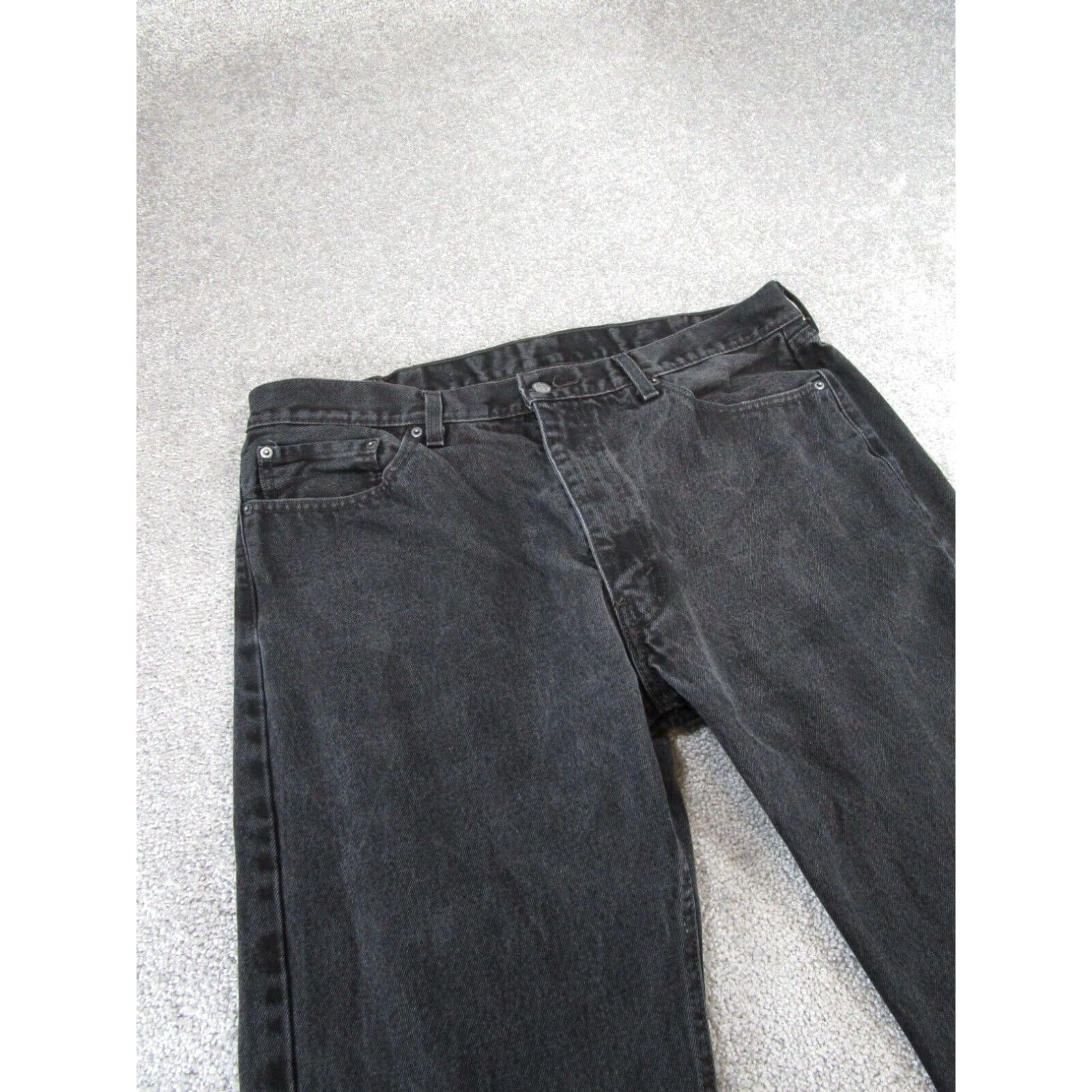 Levi's Levis Mens Classic Straight Jeans 40 Faded Black 40X23 Size US 40 / EU 56 - 3 Thumbnail