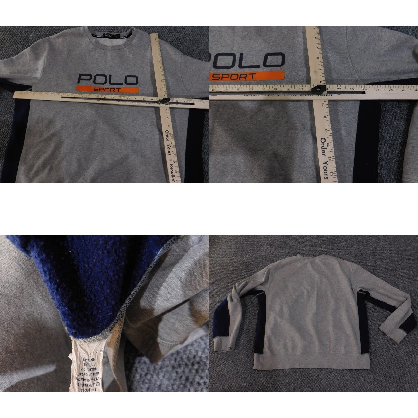 Vintage Polo Sport Ralph Lauren Sweatshirt Mens XL Gray Crewneck Performance Pullover Size US XL / EU 56 / 4 - 8 Thumbnail