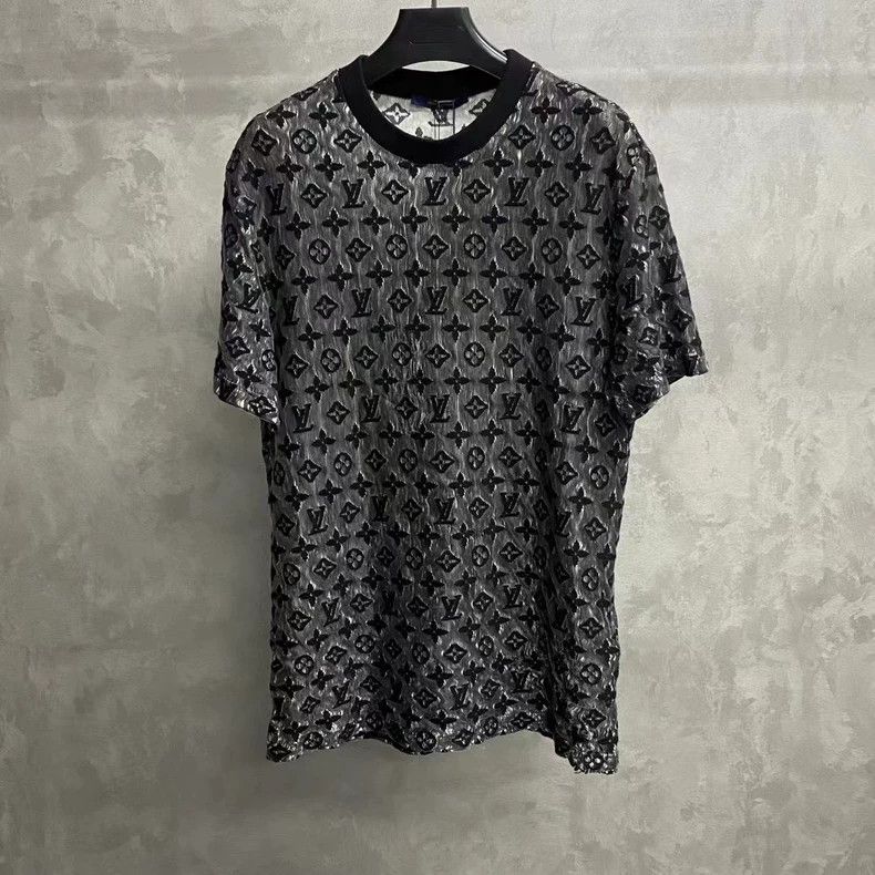 Louis Vuitton Louis Vuitton Black full-print logo short sleeve 2502-Next Size US XXL / EU 58 / 5 - 1 Thumbnail