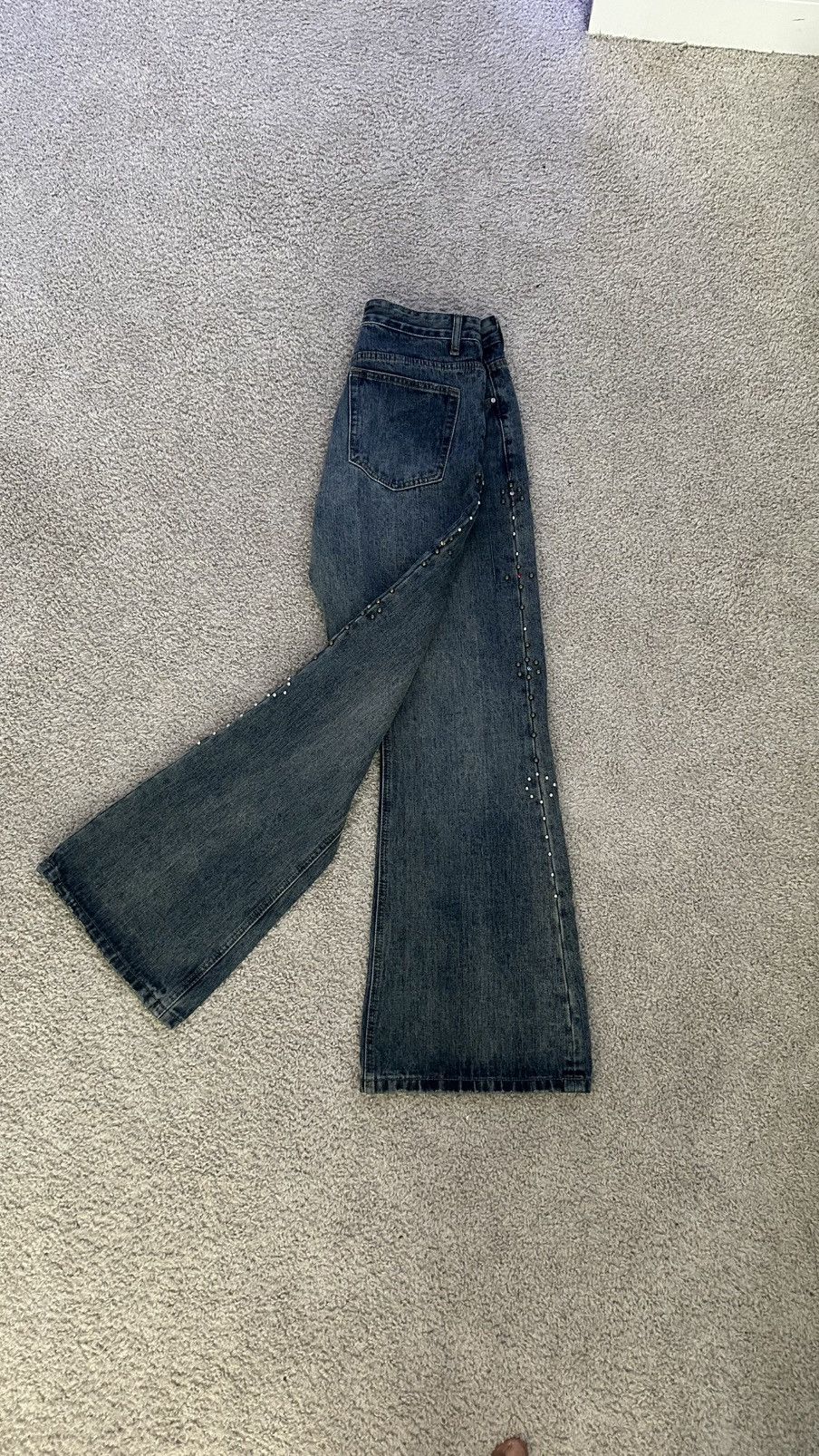 Other Vintage Jeans With Pearls Size US 34 / EU 50 - 2 Thumbnail