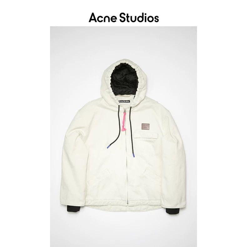 Acne Studios Beige Hooded Work Jacket from Acne Studios-dmc Size US M / EU 48-50 / 2 - 1 Thumbnail
